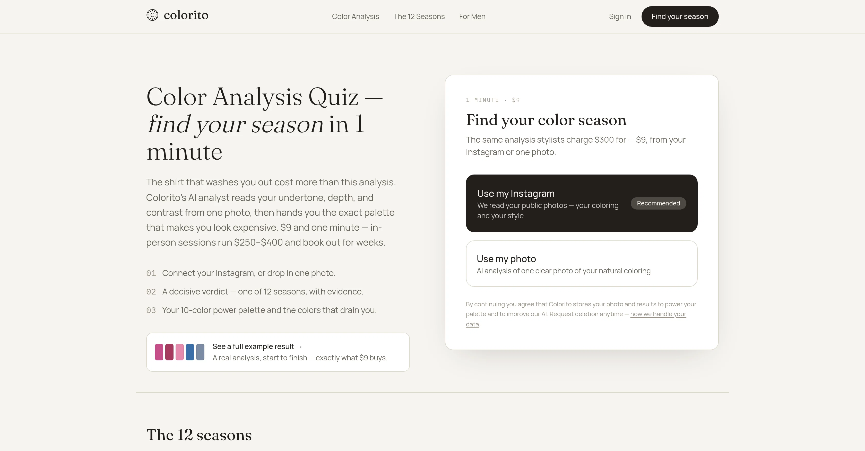 Colorito website
