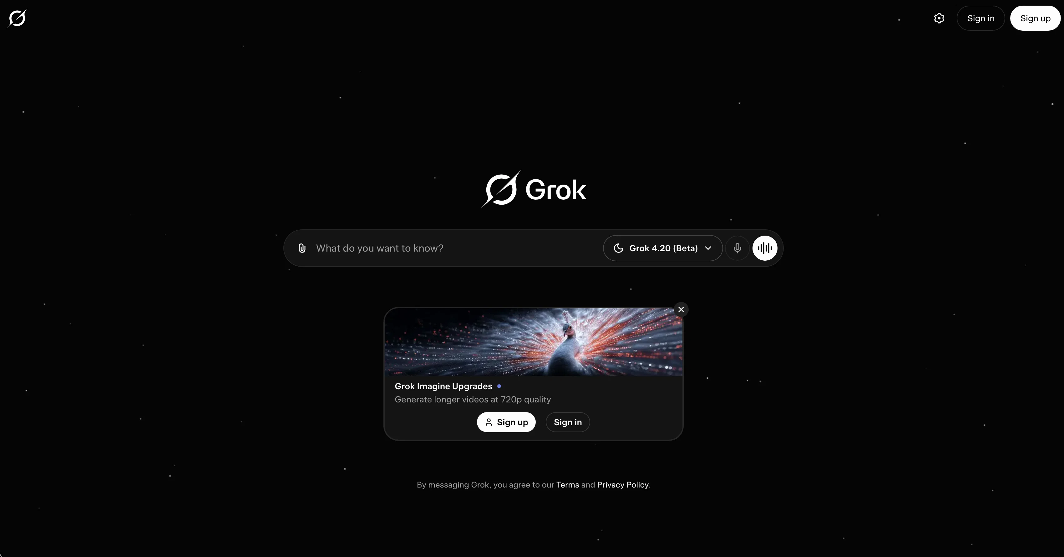 Grok website