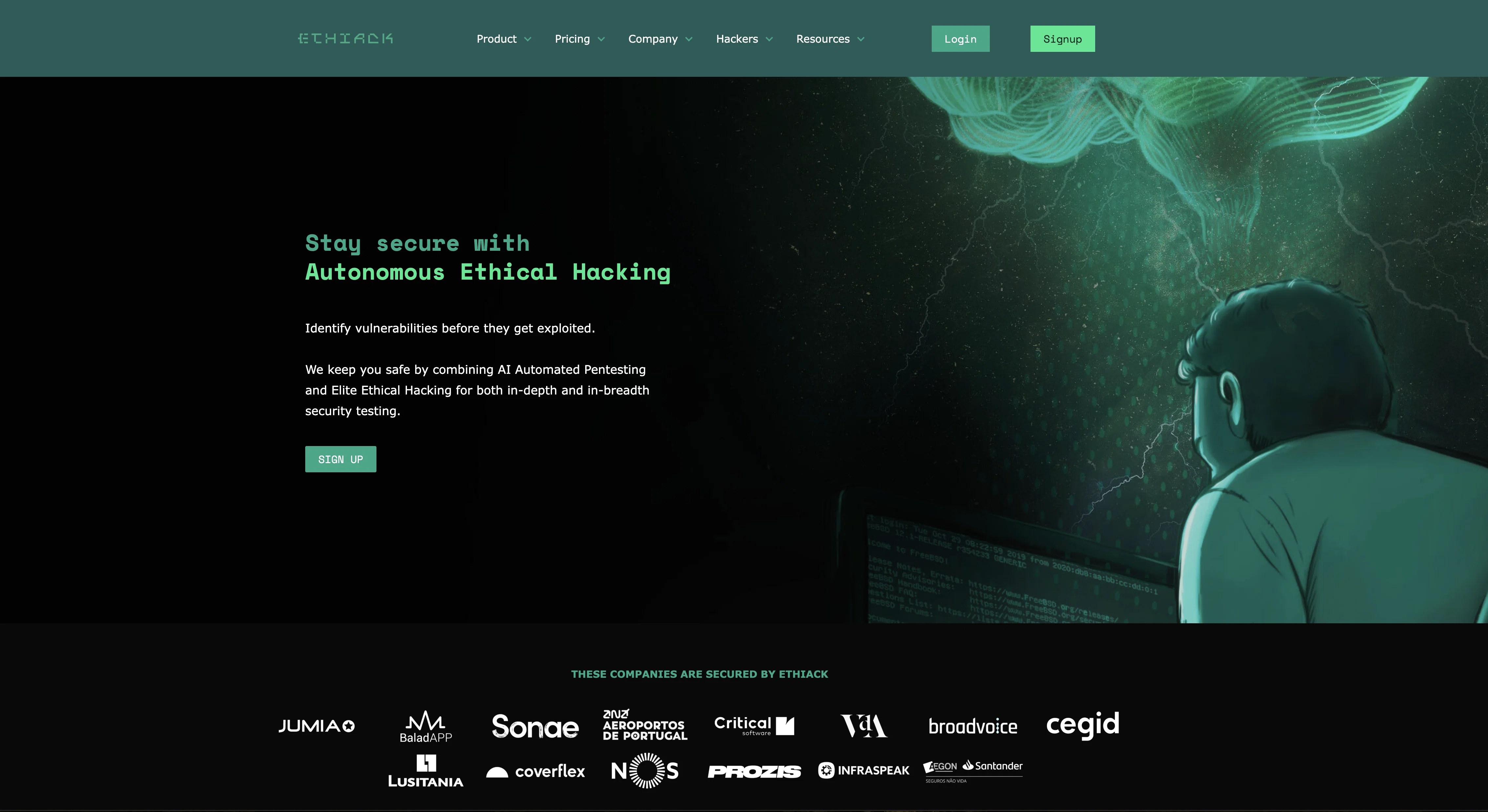Ethiack website