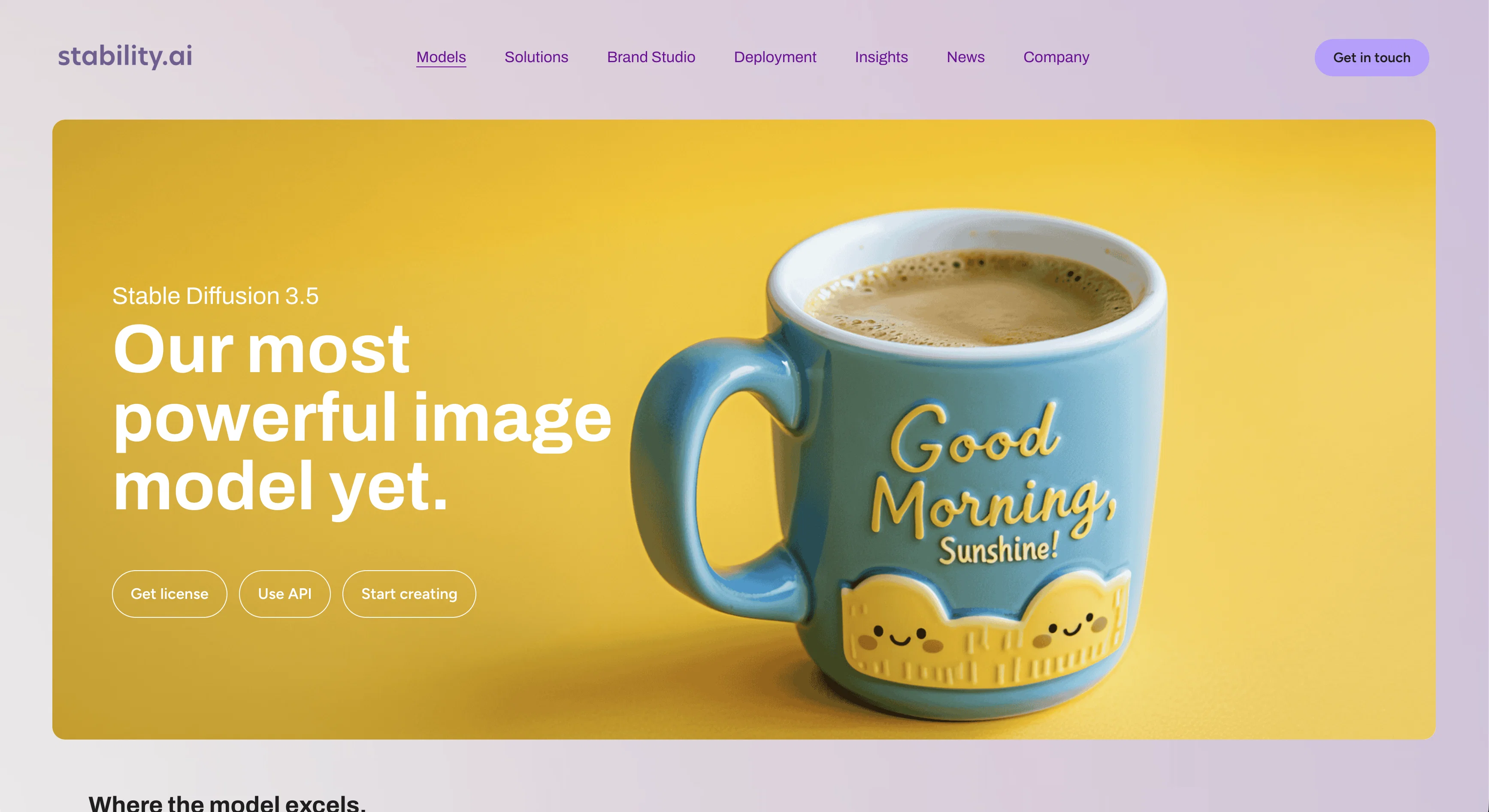 Stable Diffusion XL website