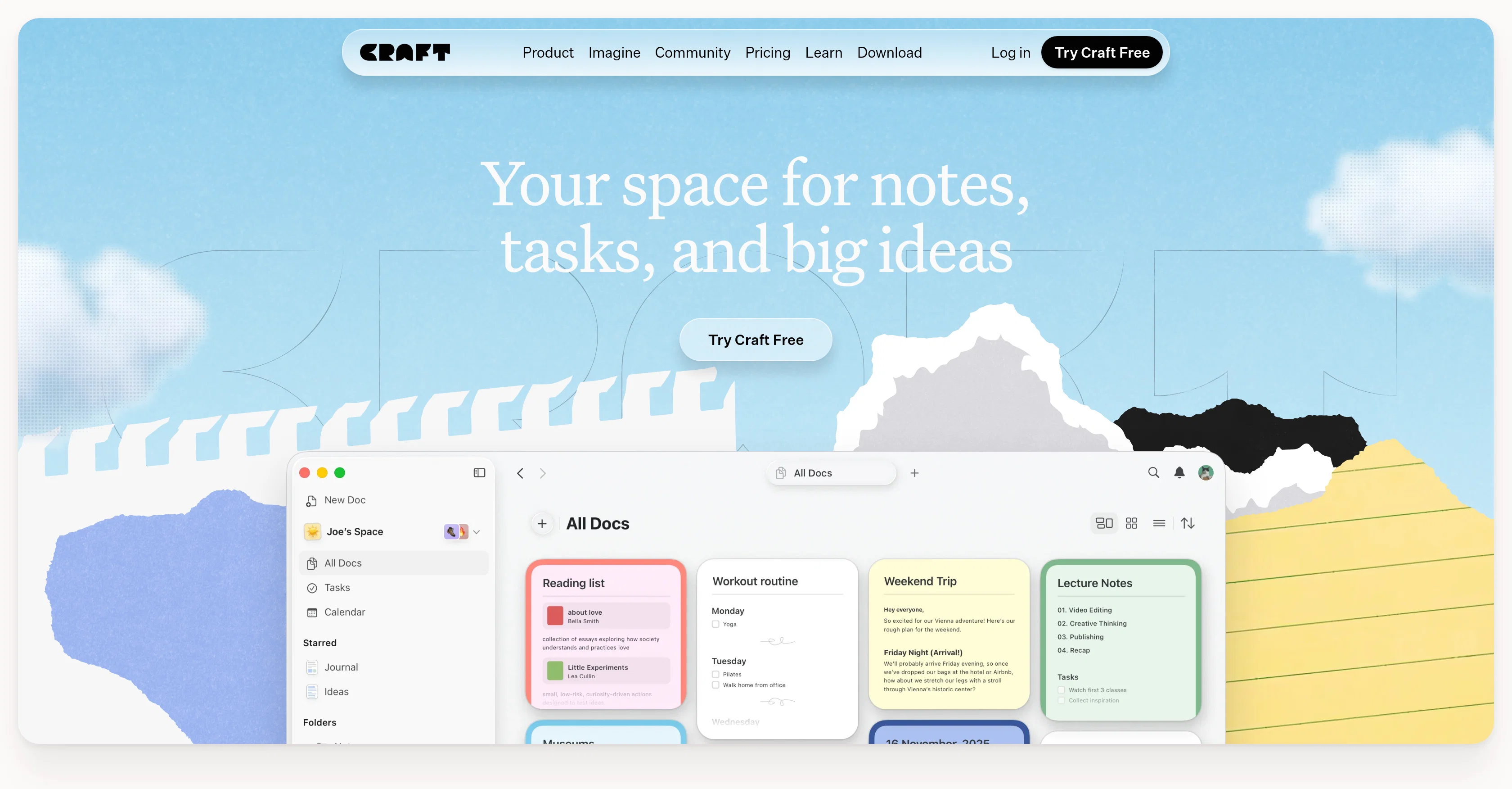 Craft website