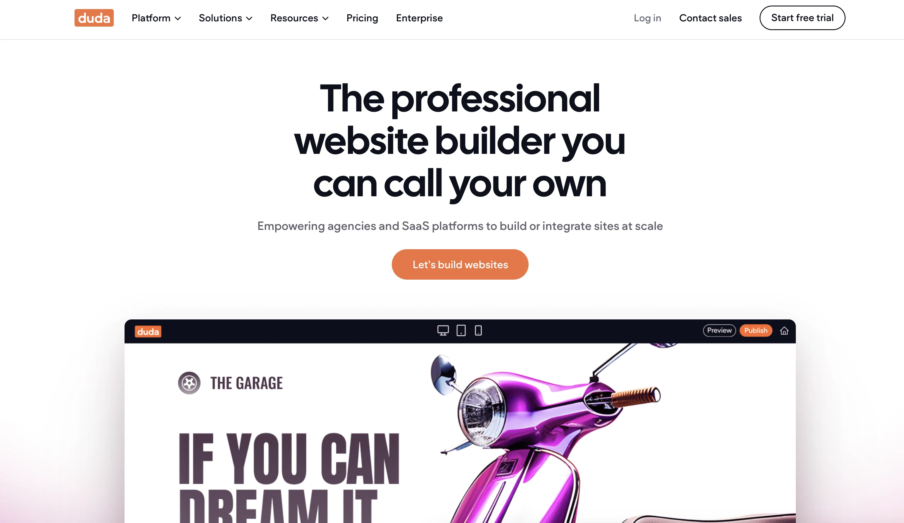Duda website
