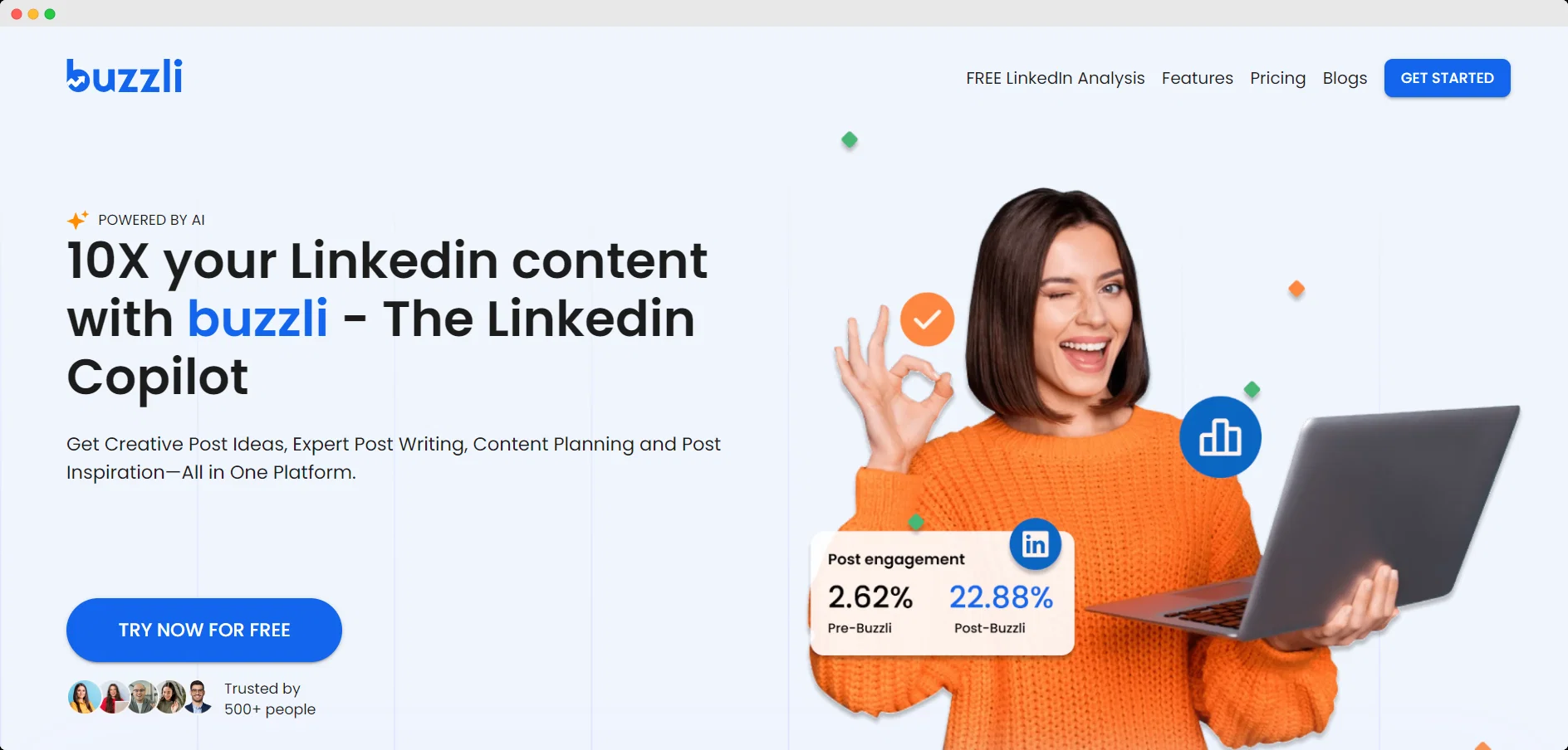Buzzli website
