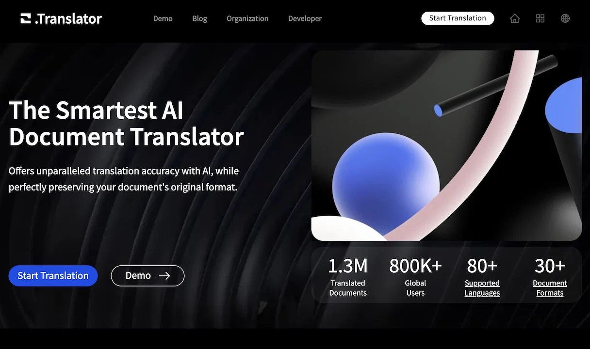 O.Translator website