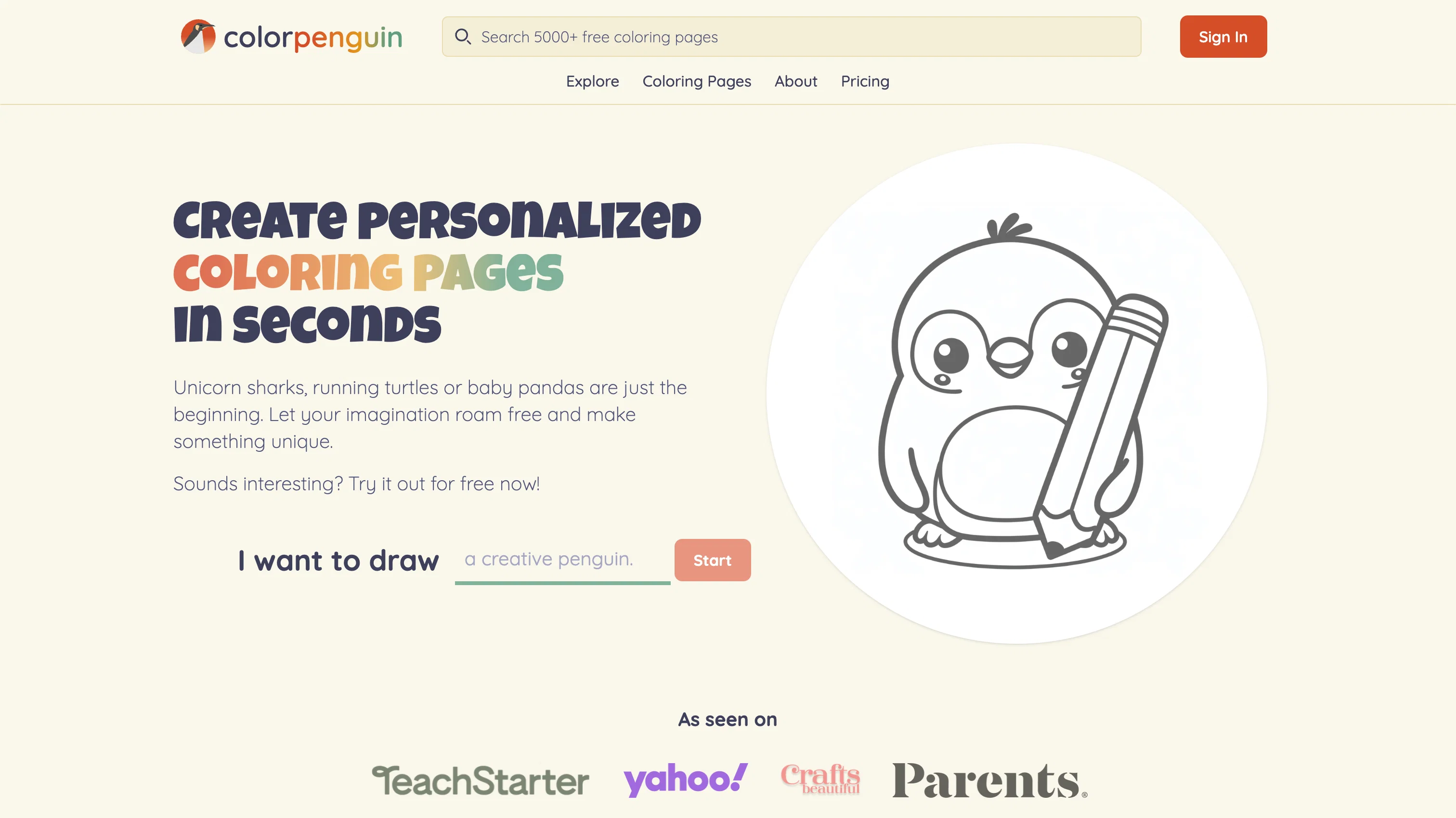 ColorPenguin website