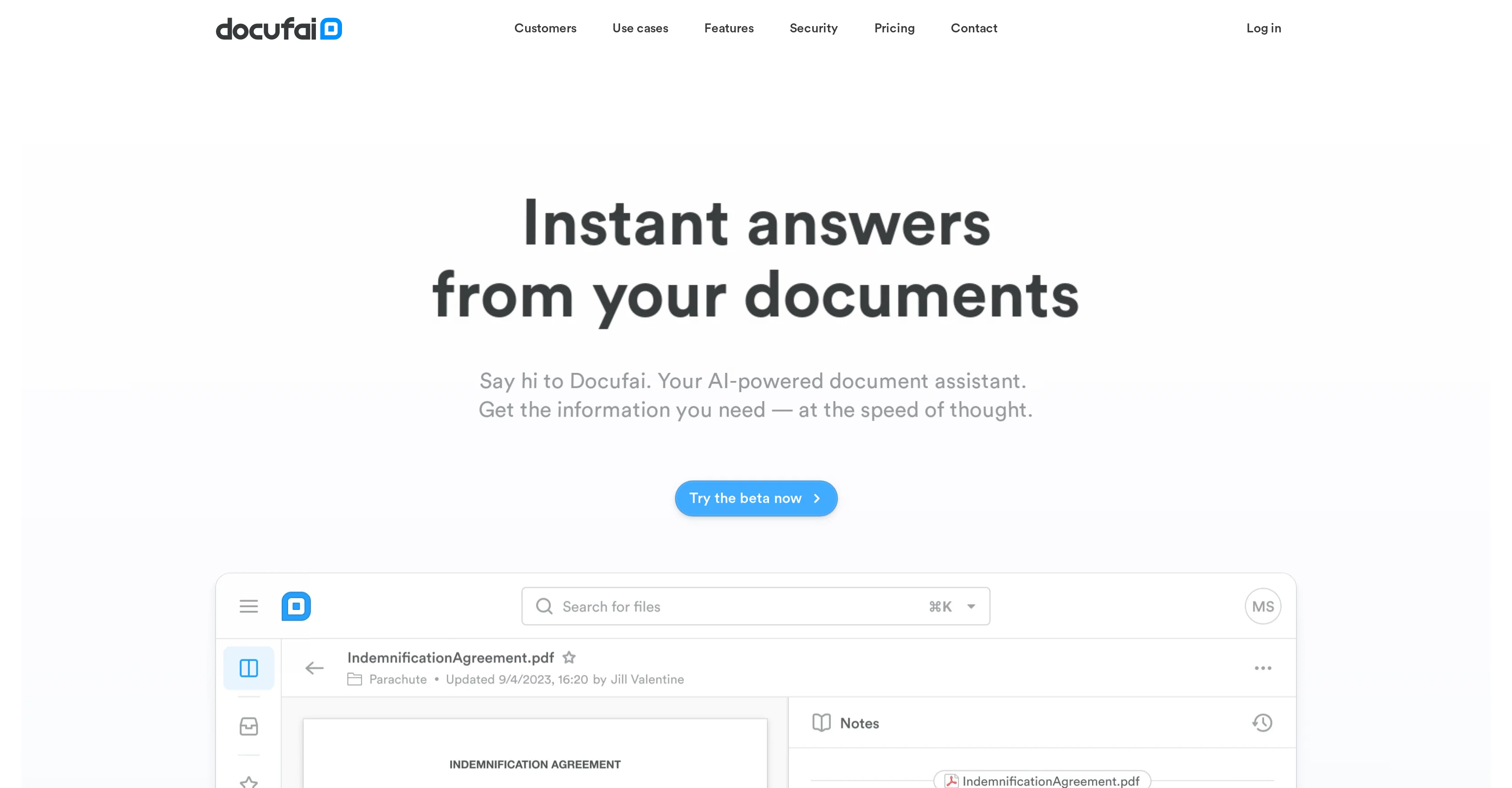 Docufai website