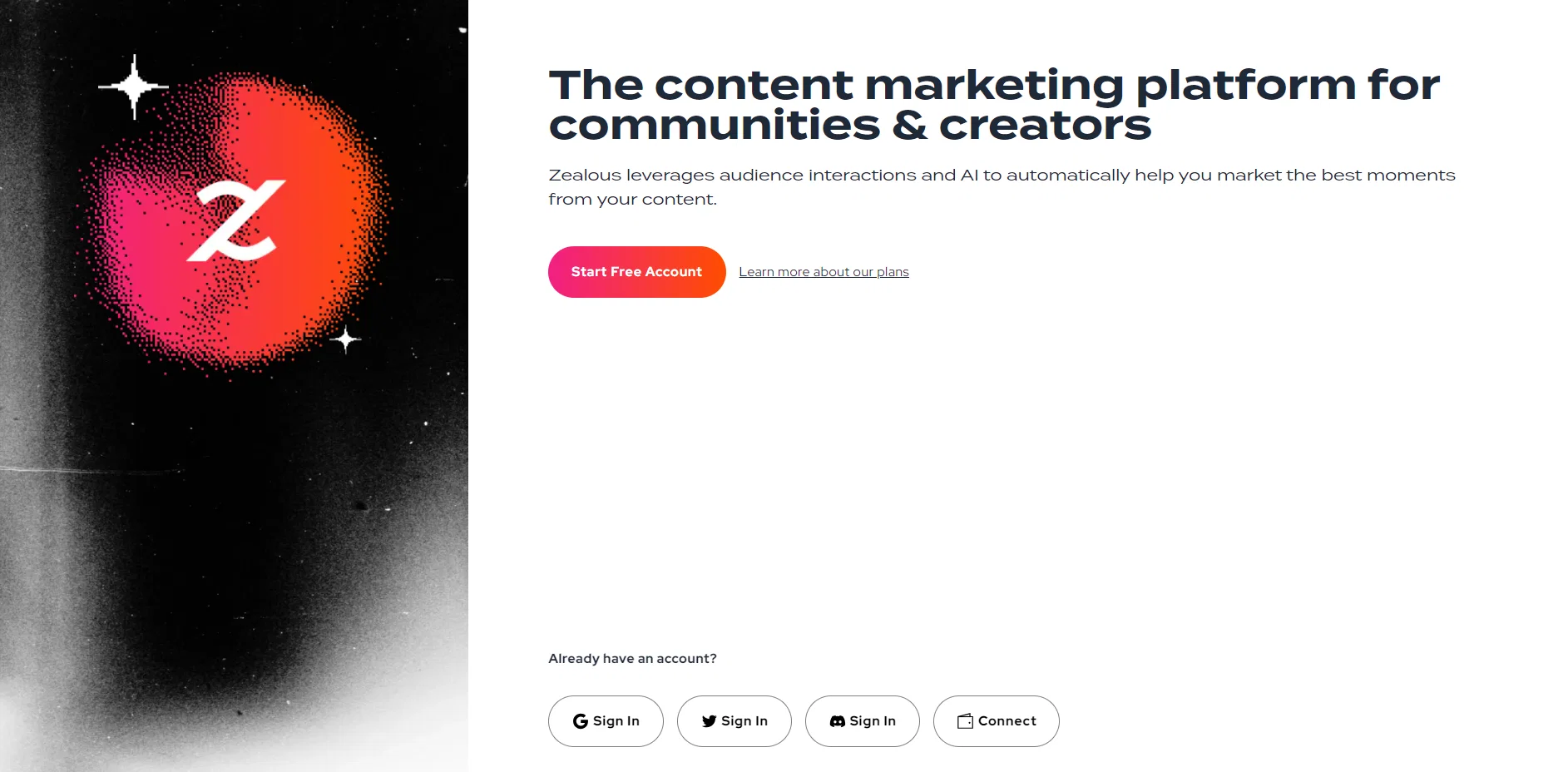 Zealous website