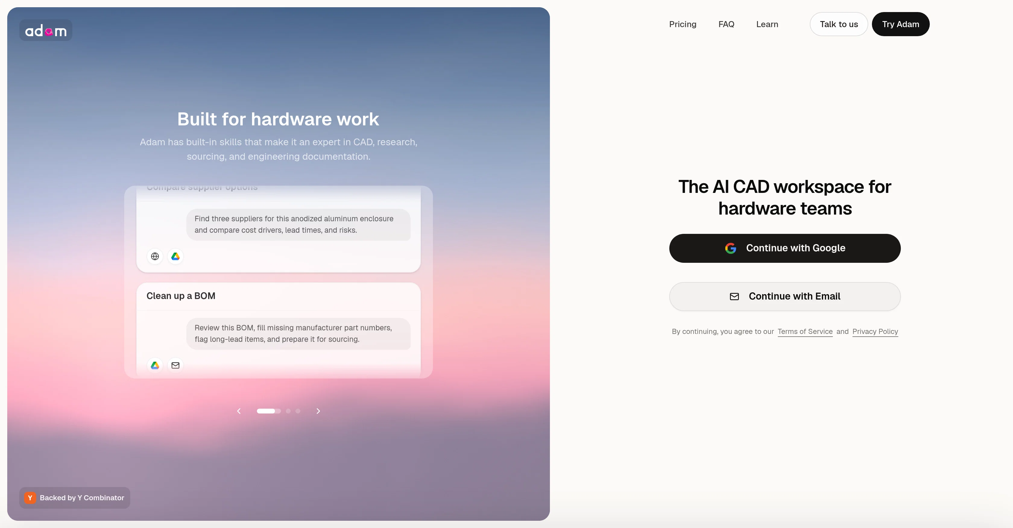 adam.new website