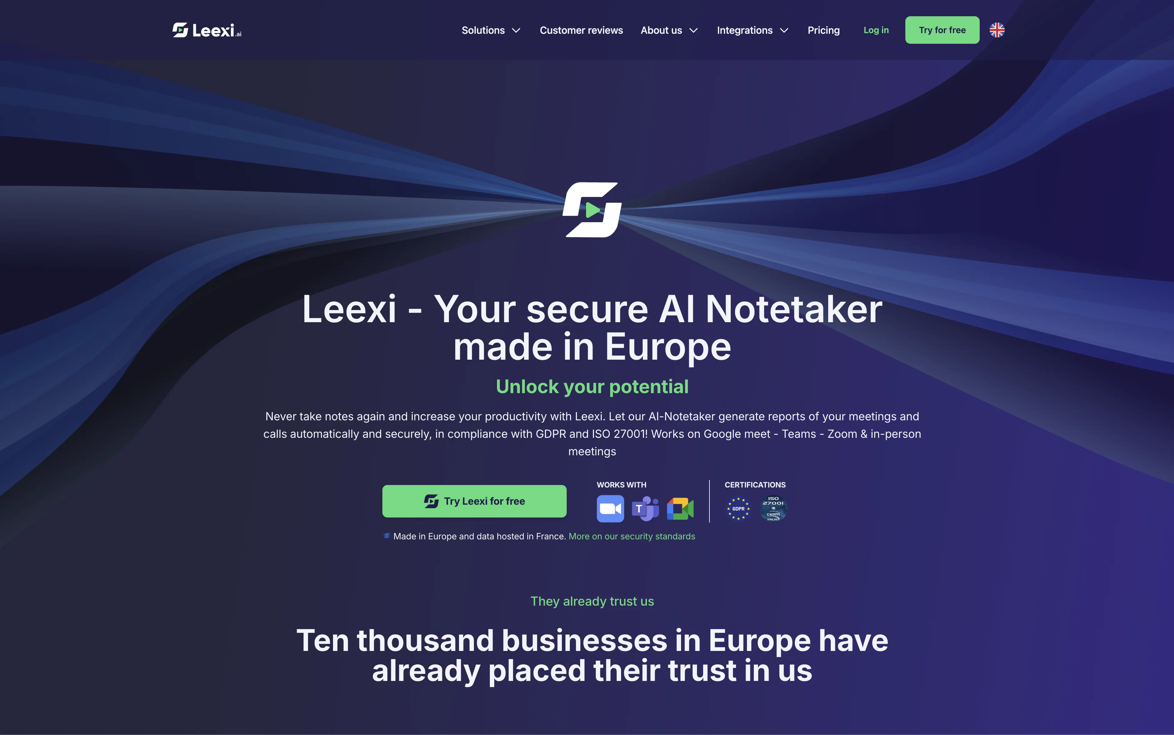 Leexi website