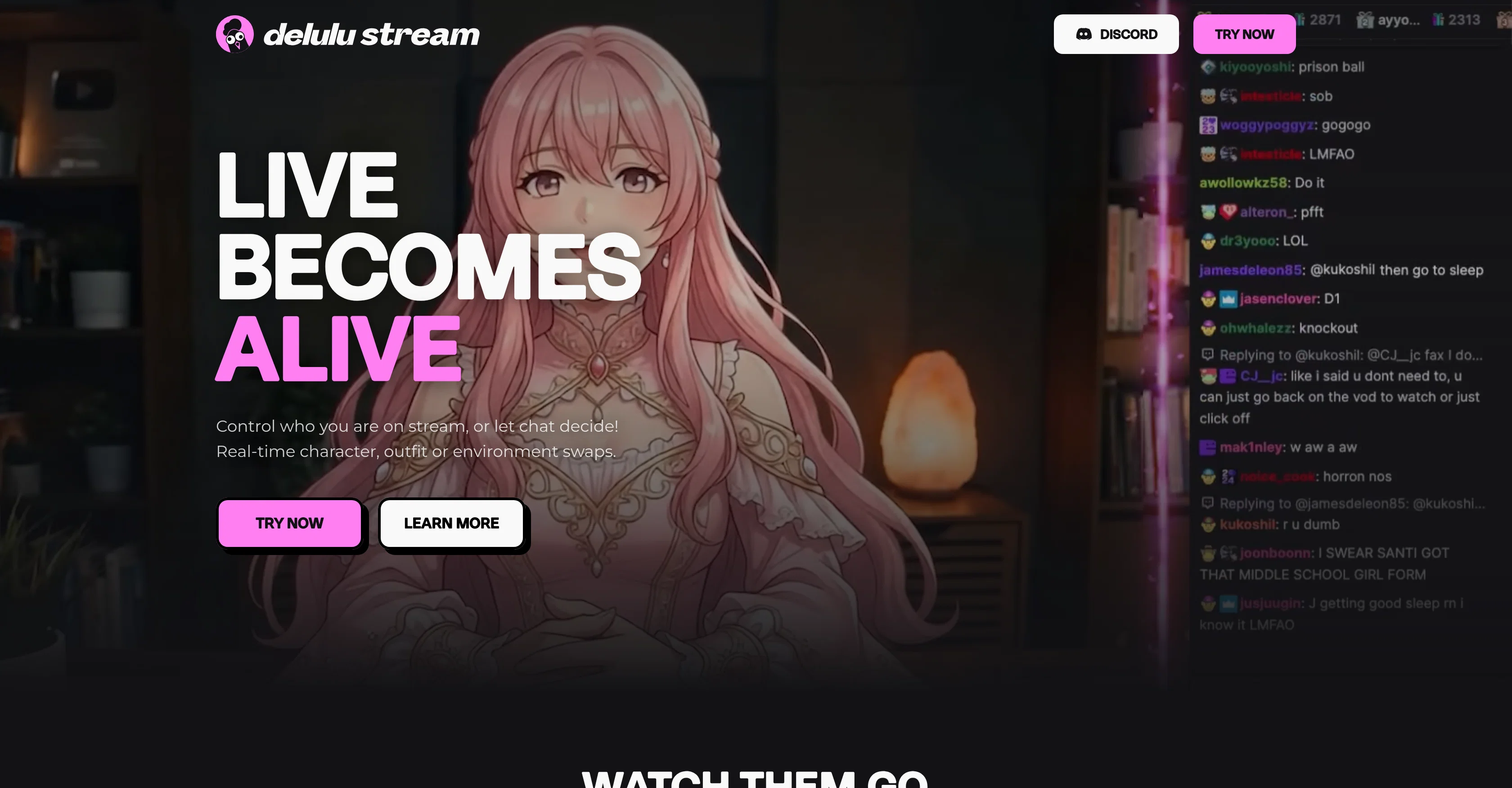 Delulu Stream website