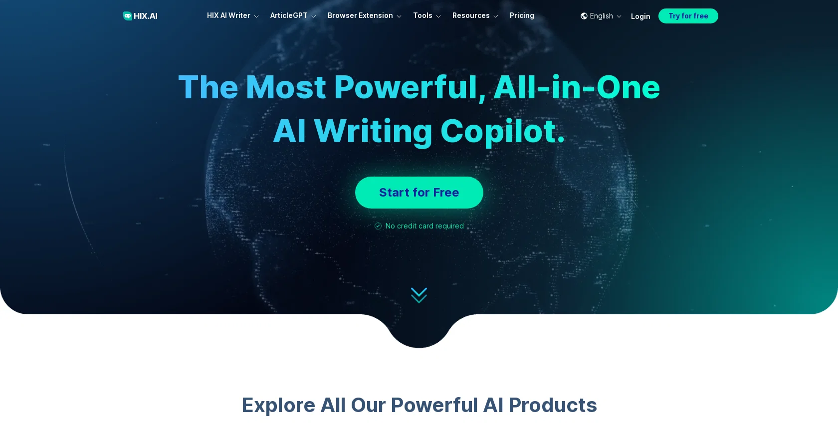 Hix AI website