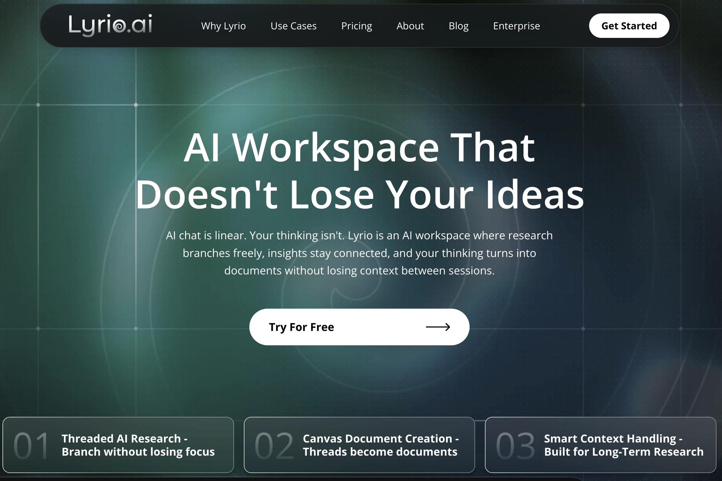 Lyrio AI website