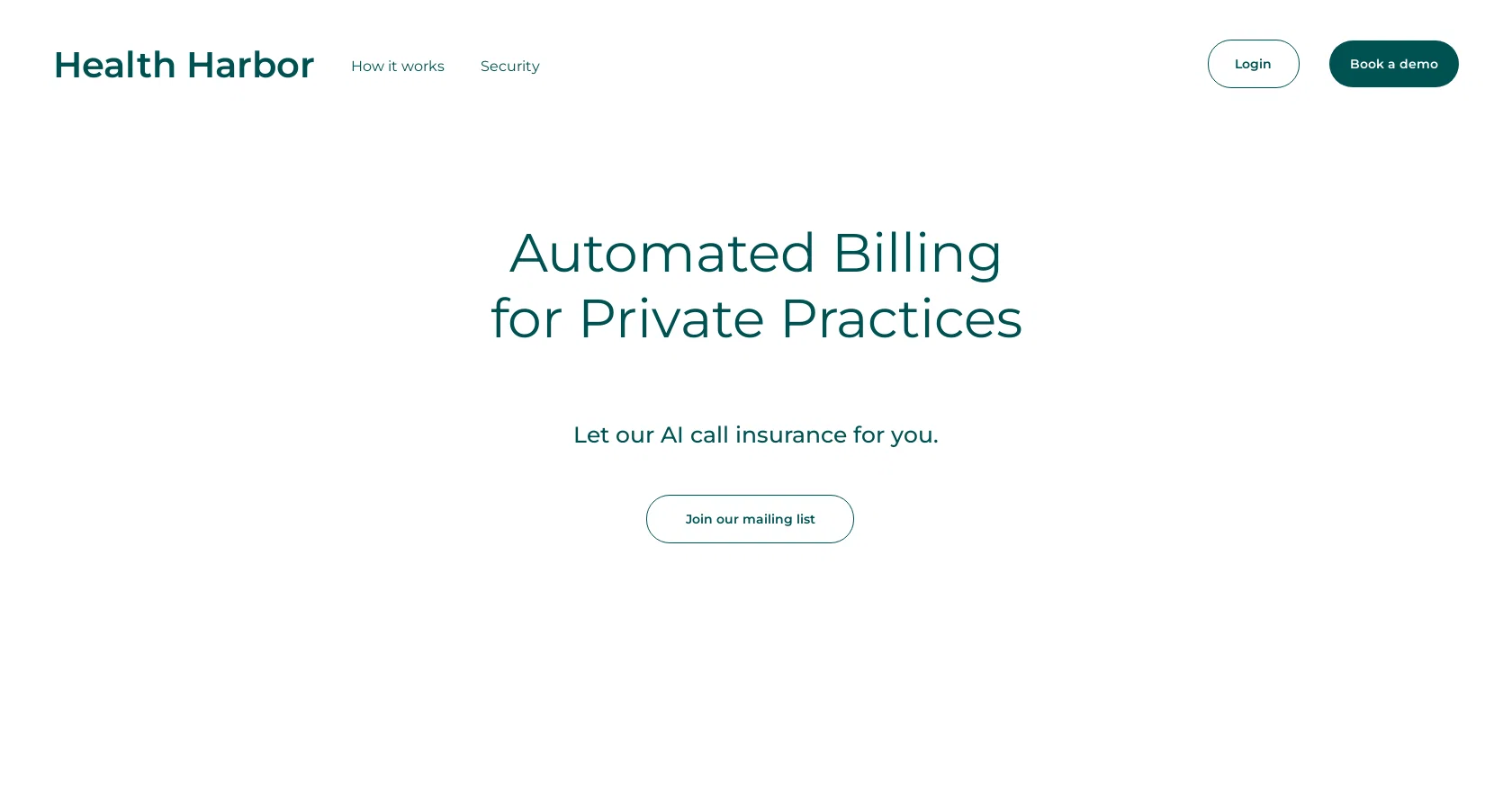 Health Harbor website