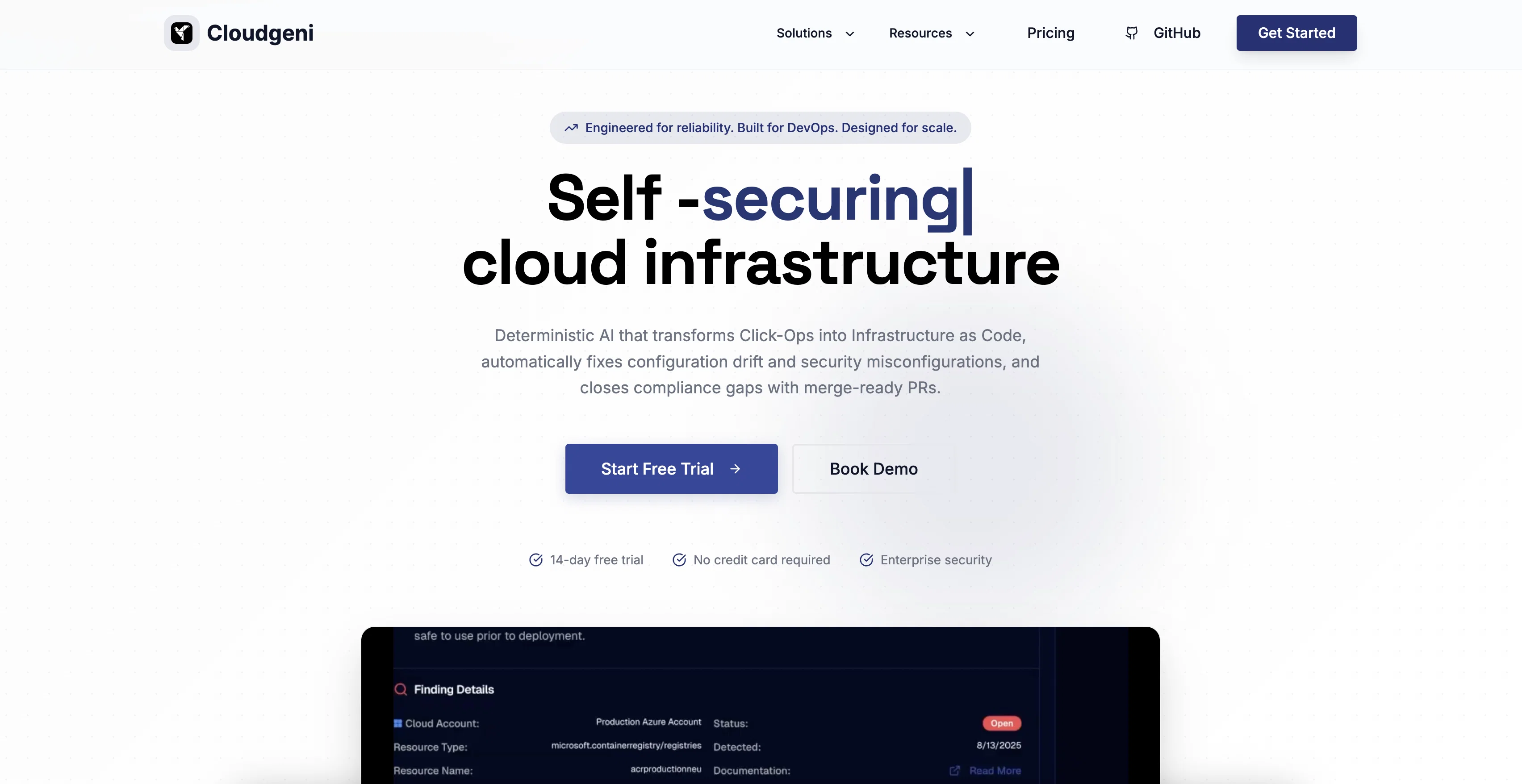 Cloudgeni website