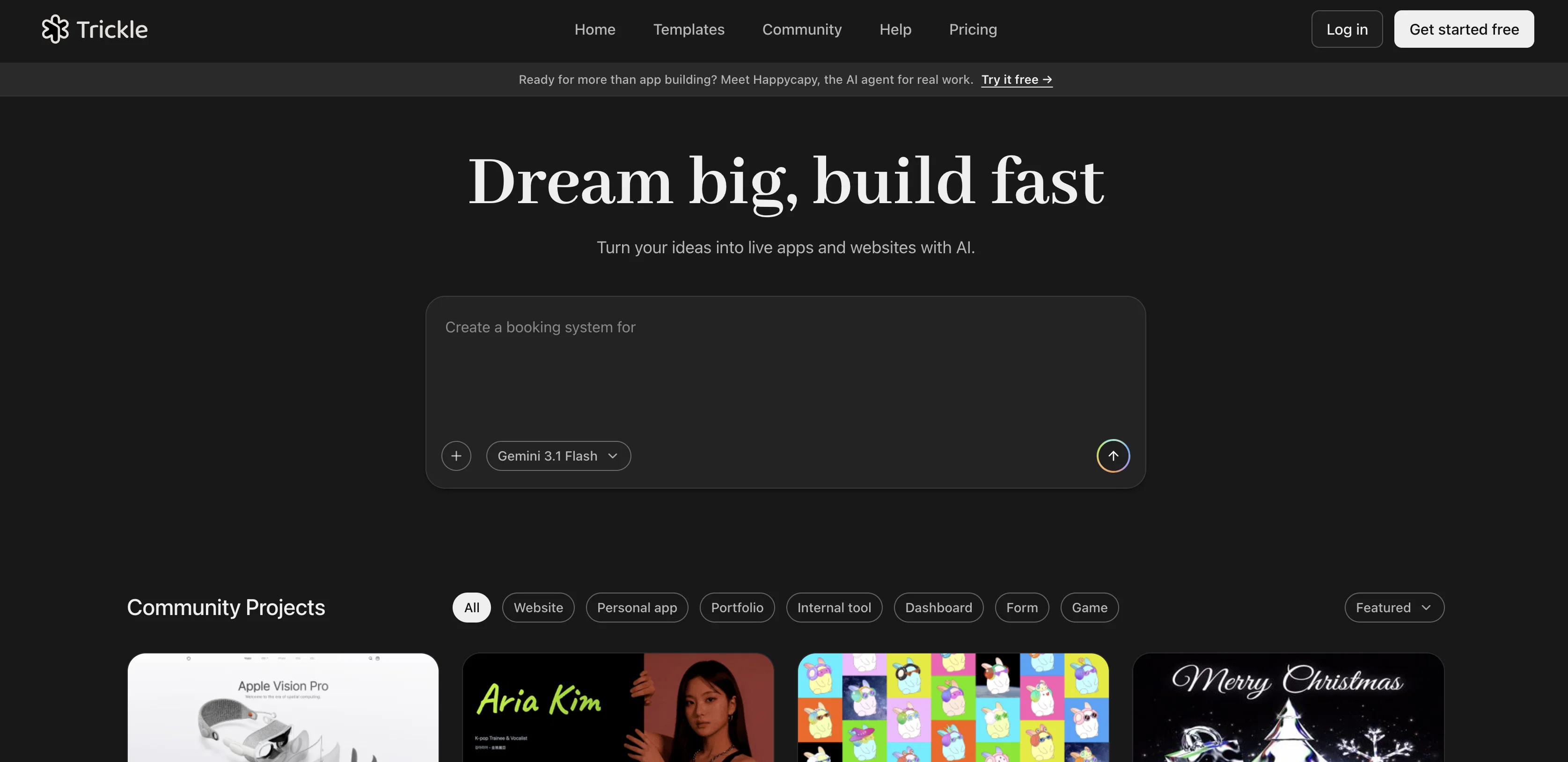 Trickle Magic Canvas website