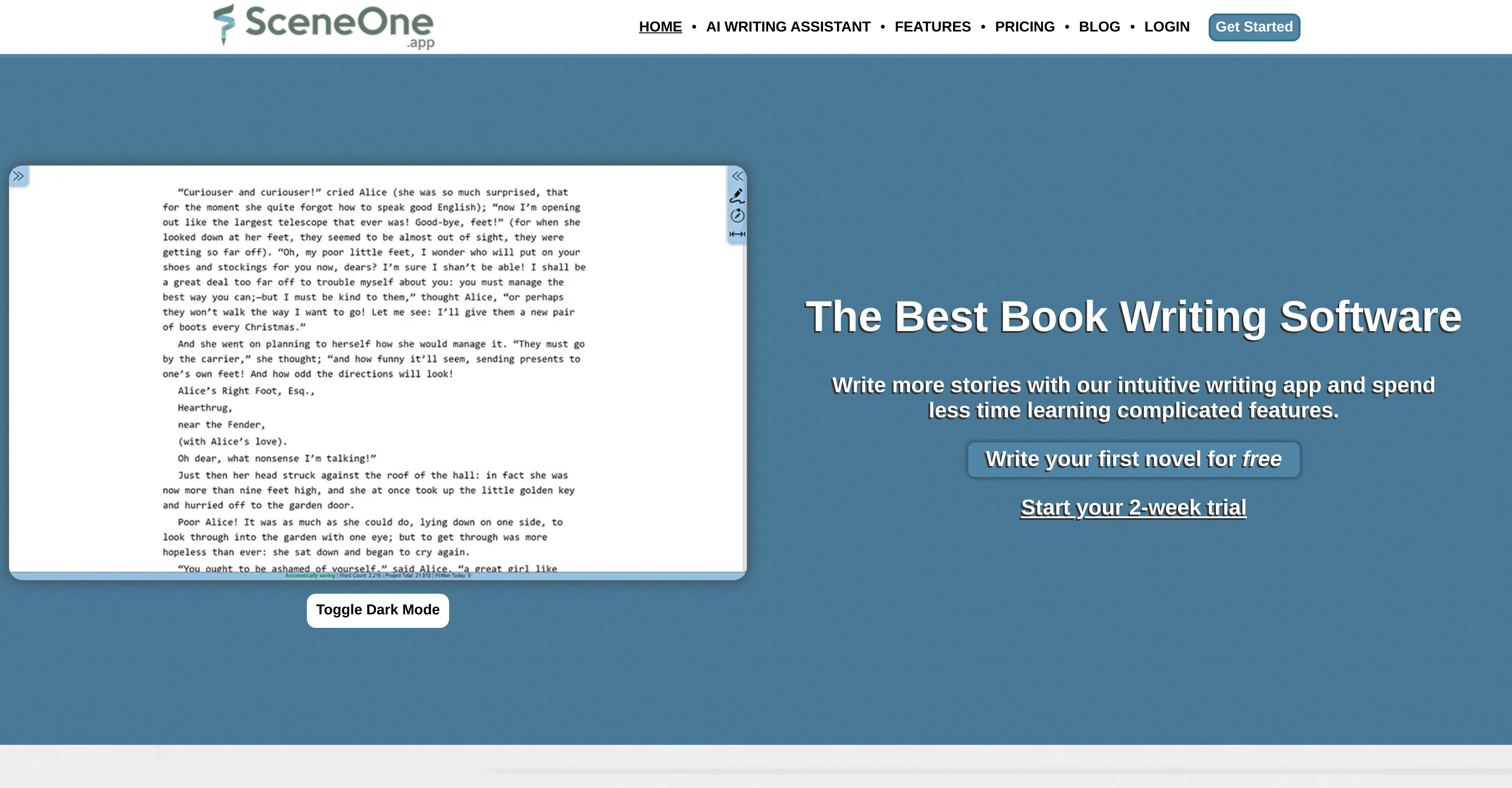 Scene One website