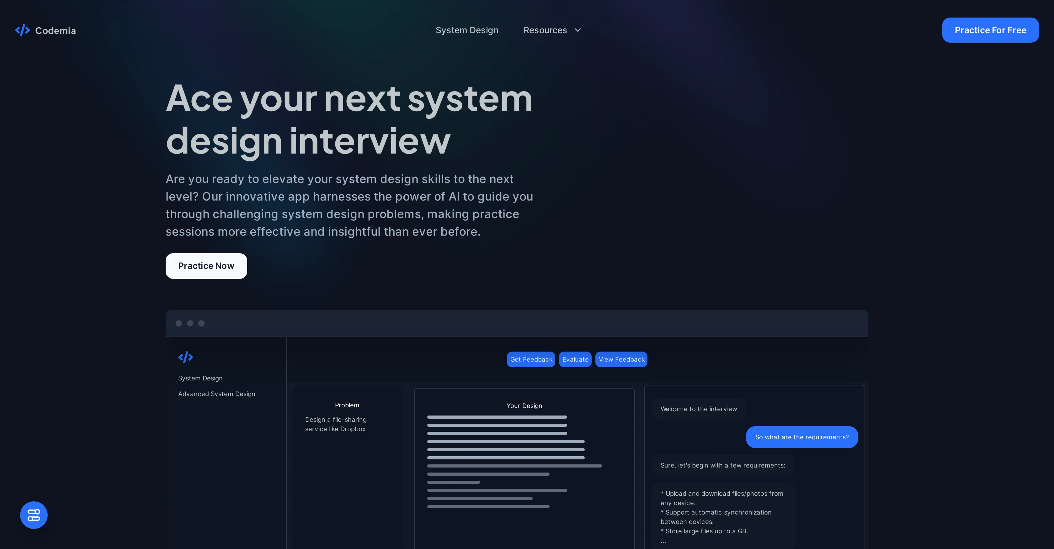 Codemia website