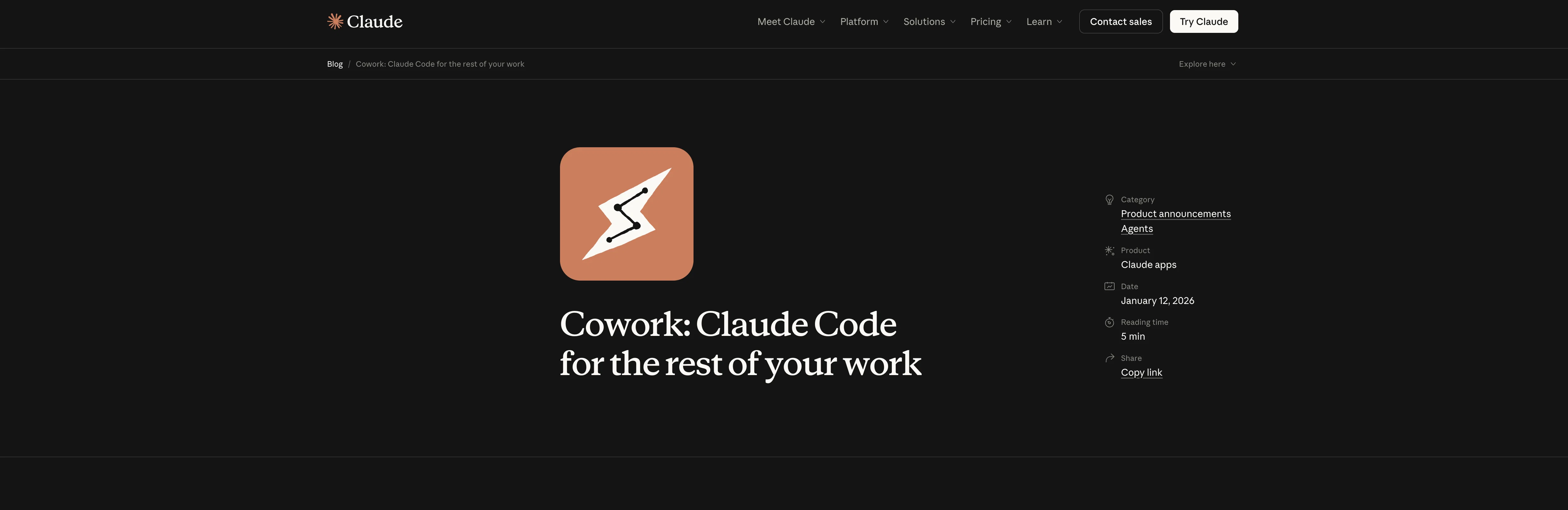 Claude Cowork website