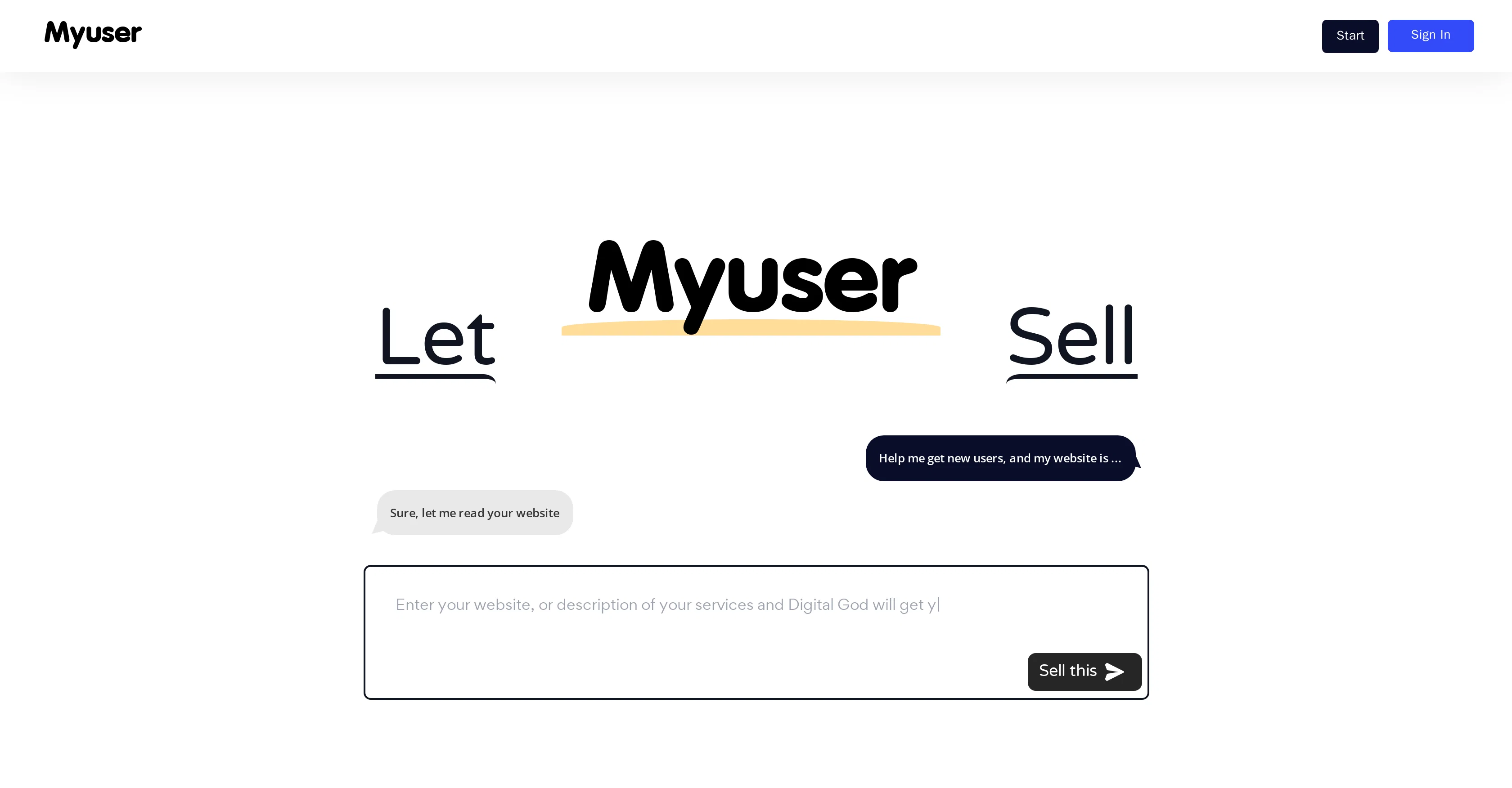 Digital God by Myuser website