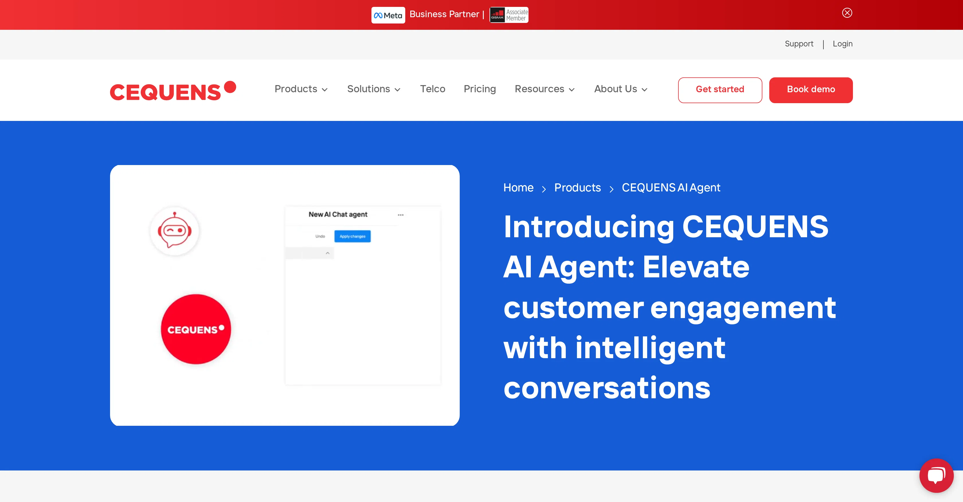 CEQUENS AI Agent website