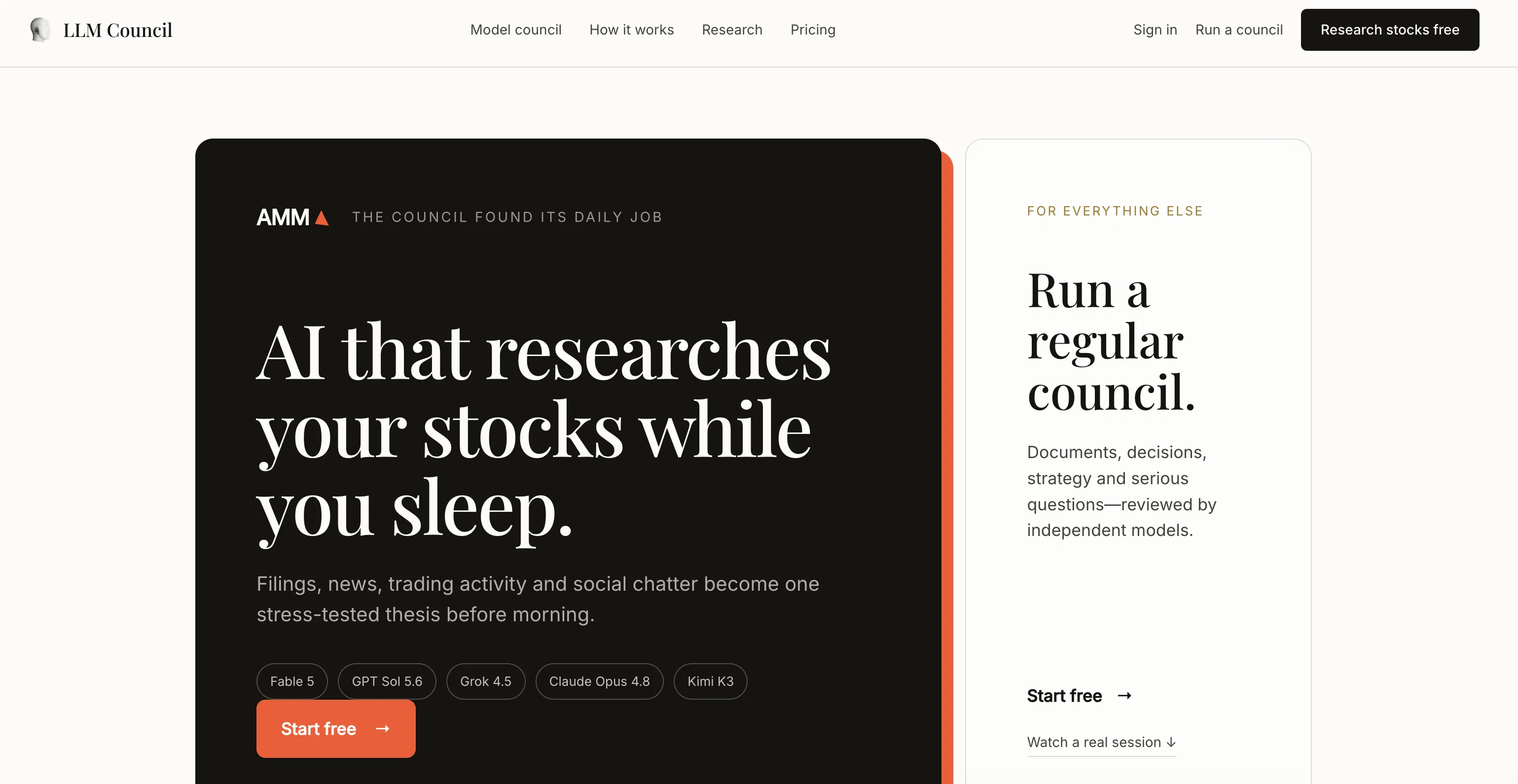 LLM Council website