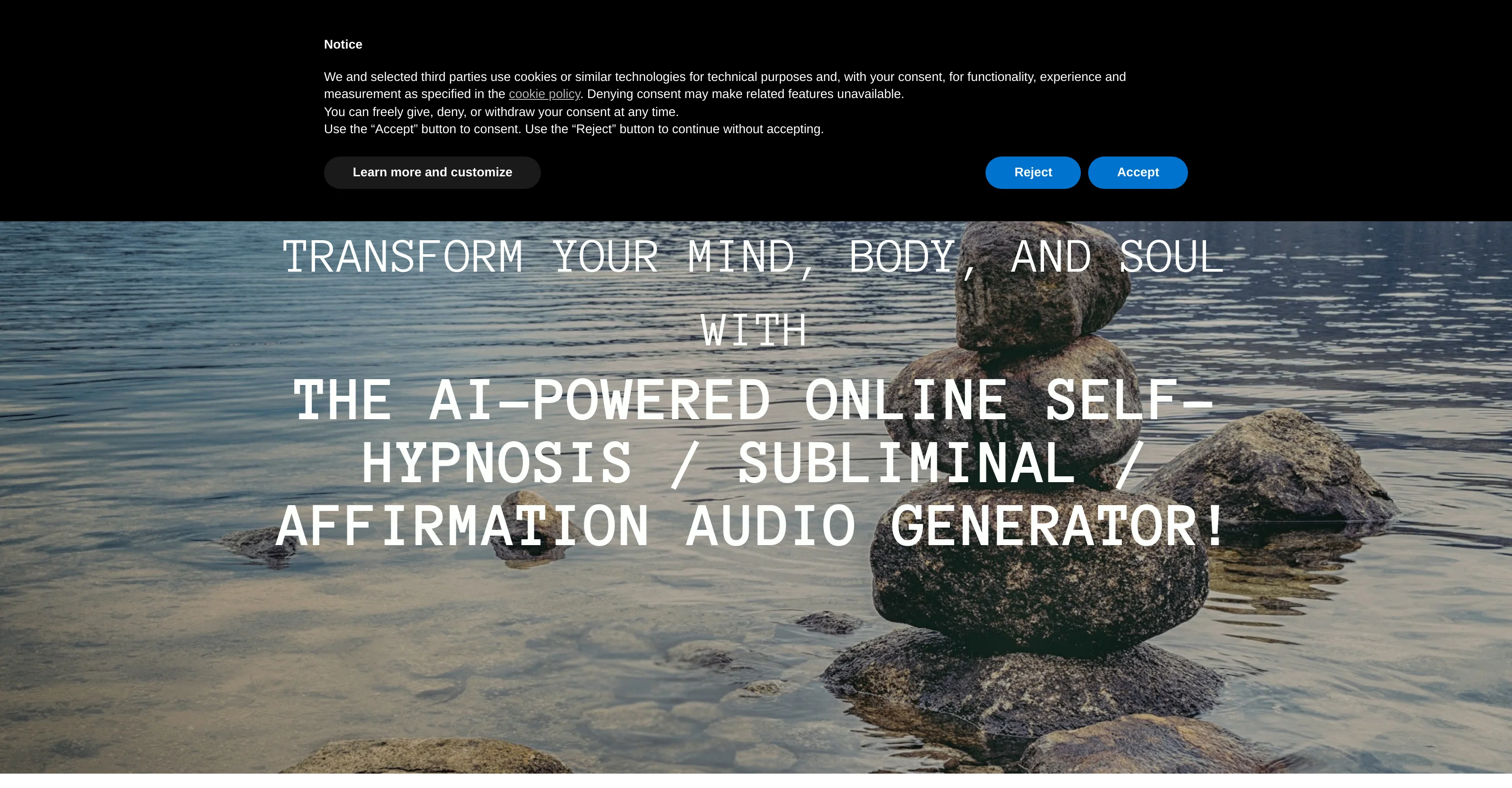 Binaural Beats Factory website