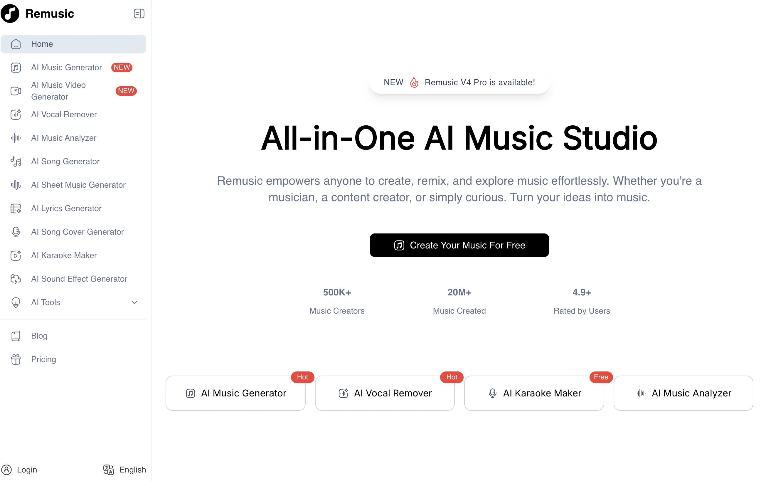 Remusic website