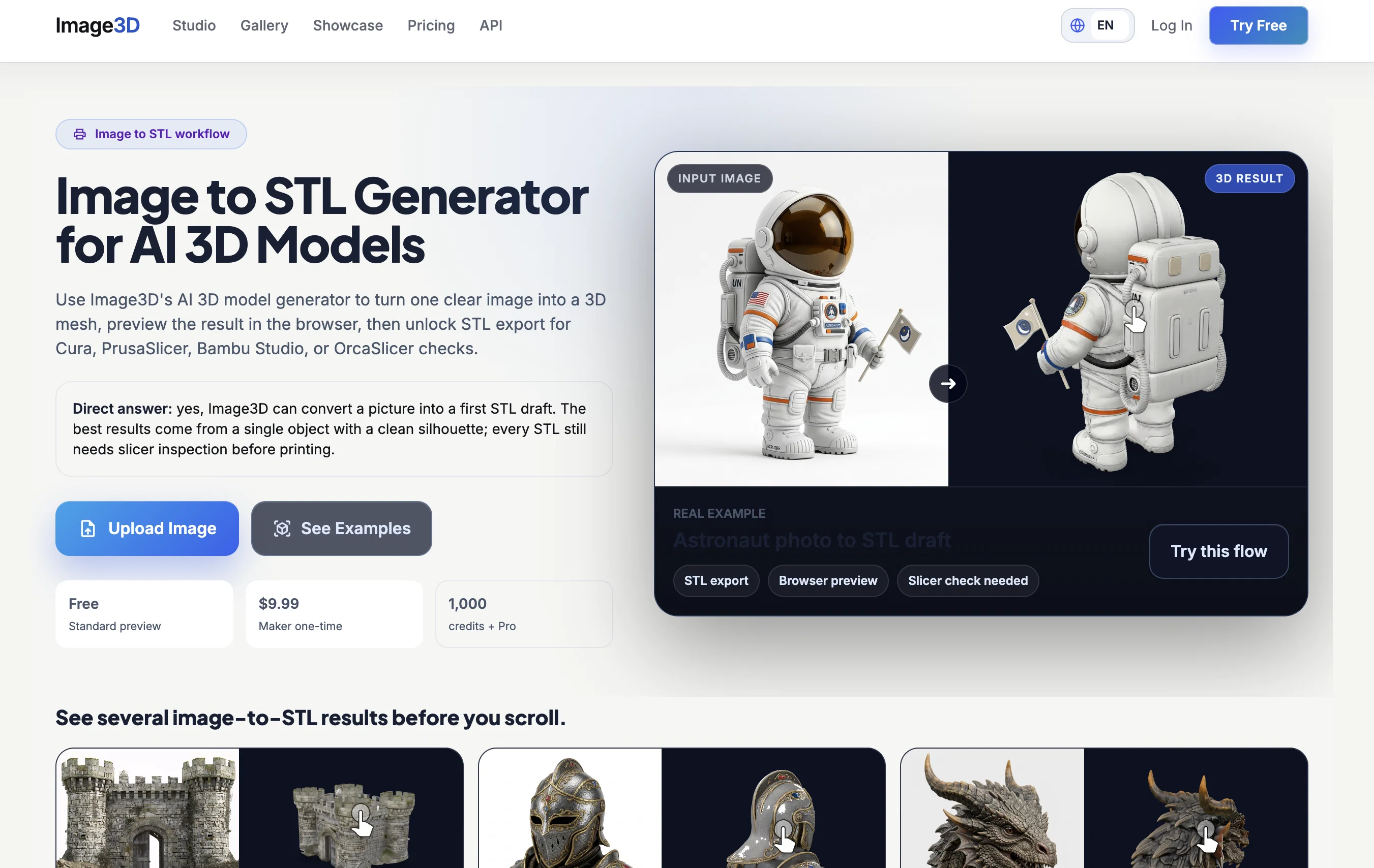 Image3D.io website