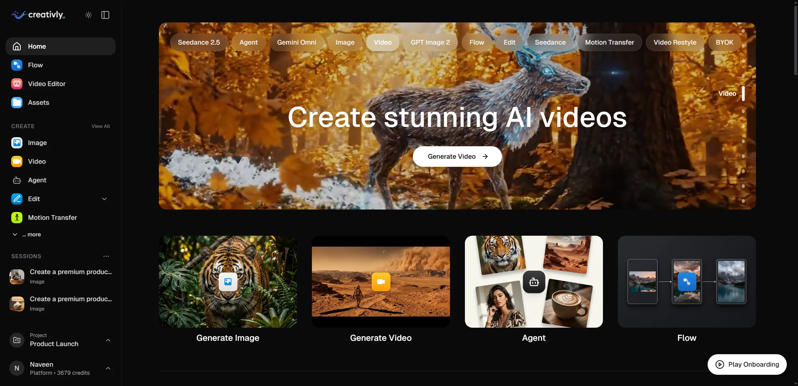 Creativly | Image Generator website