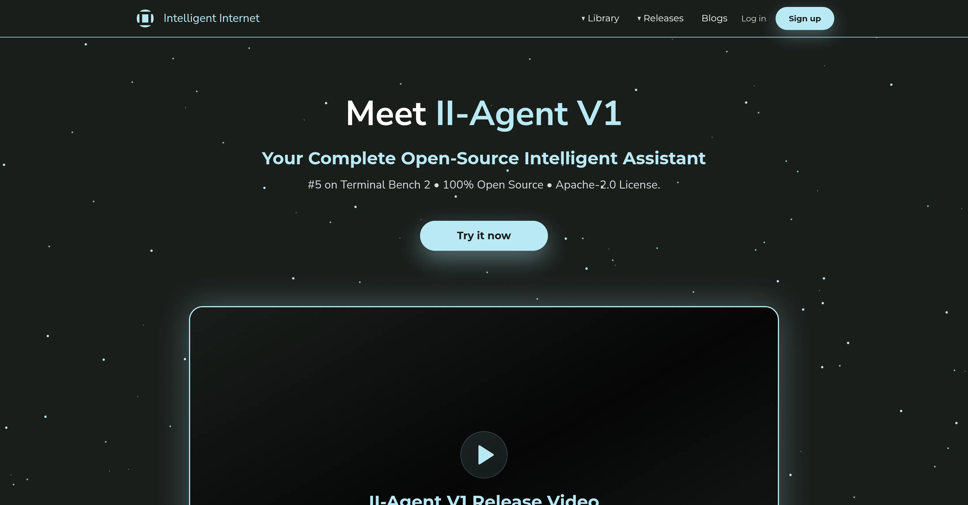 Intelligent Internet Agent website