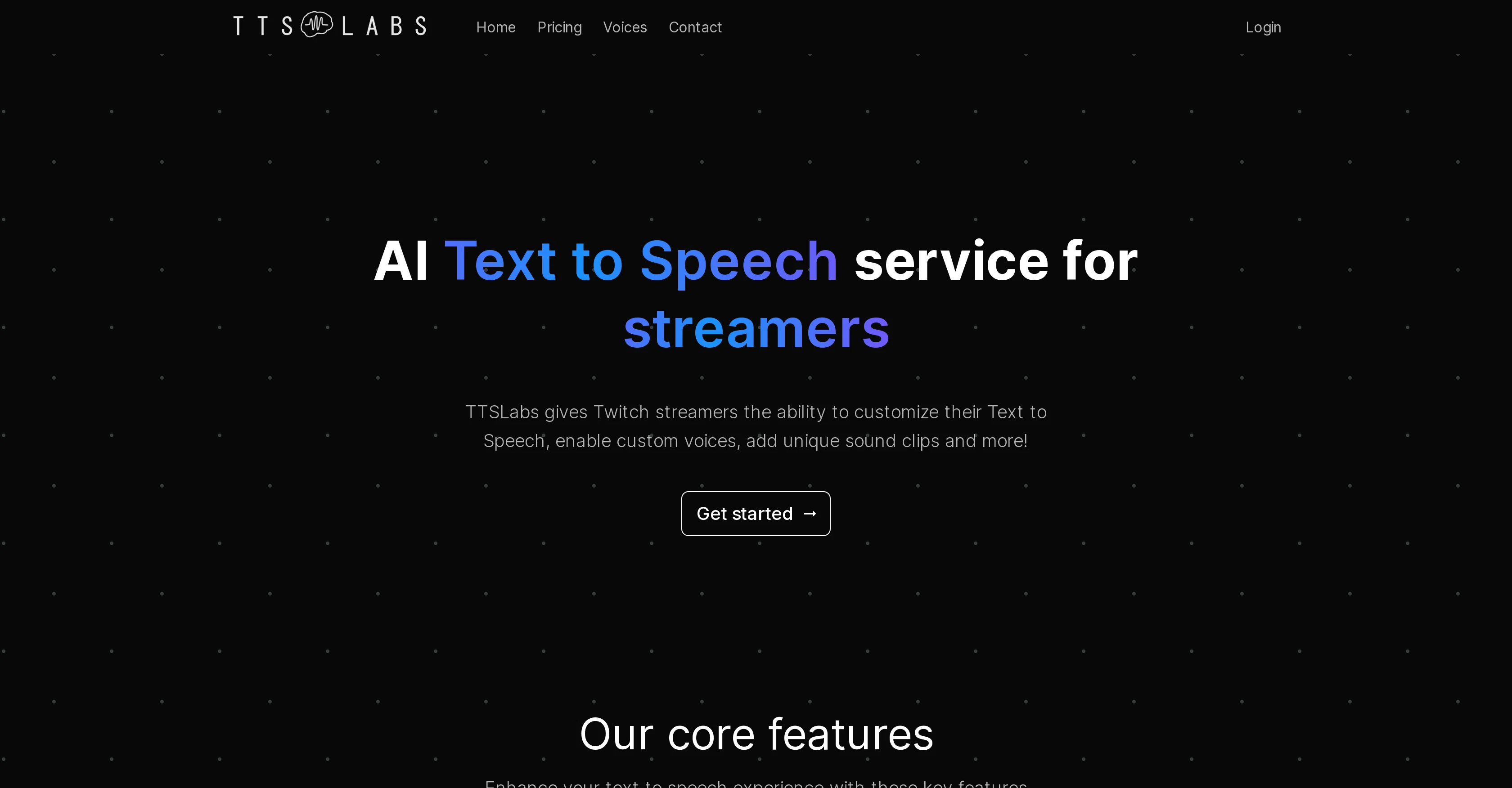 TTSLabs website