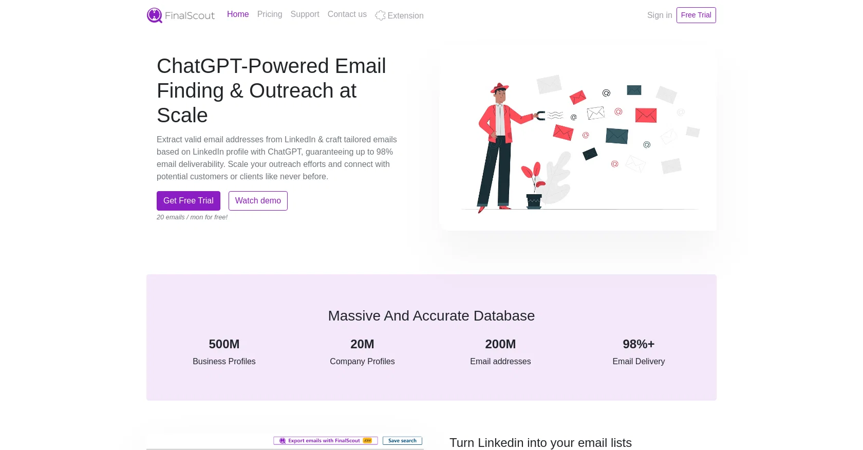 FinalScout website