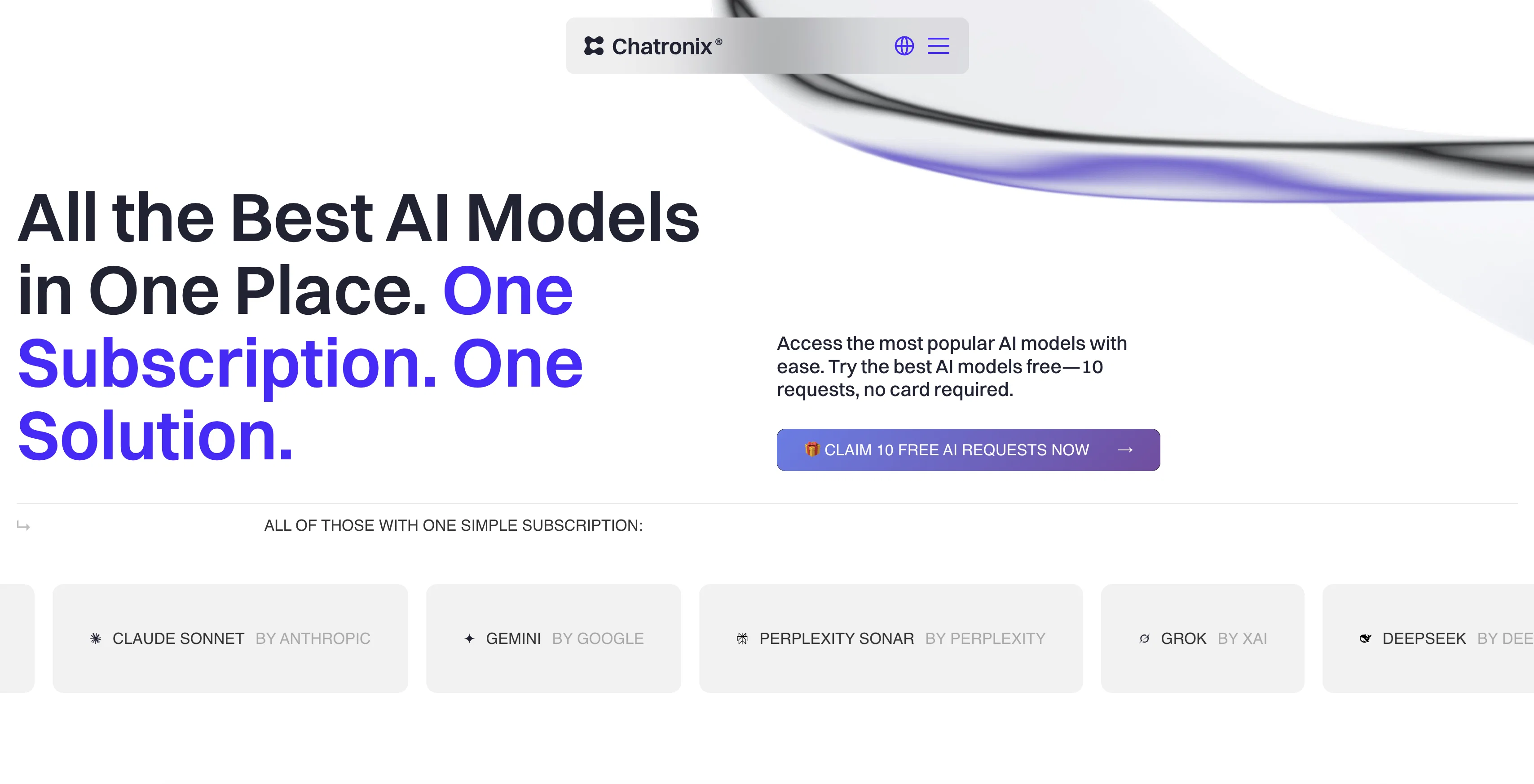 Chatronix AI website