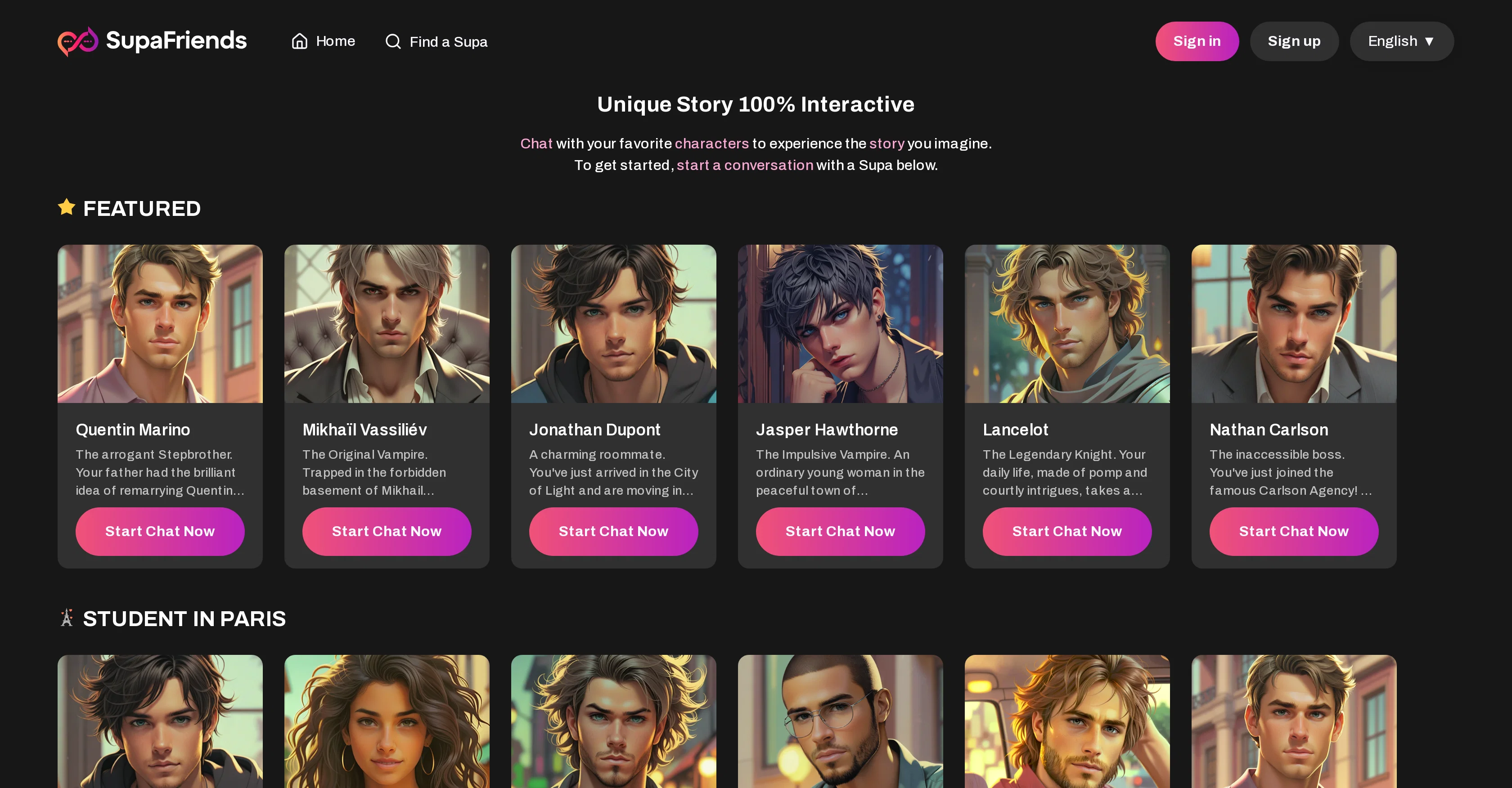 SupaFriends website