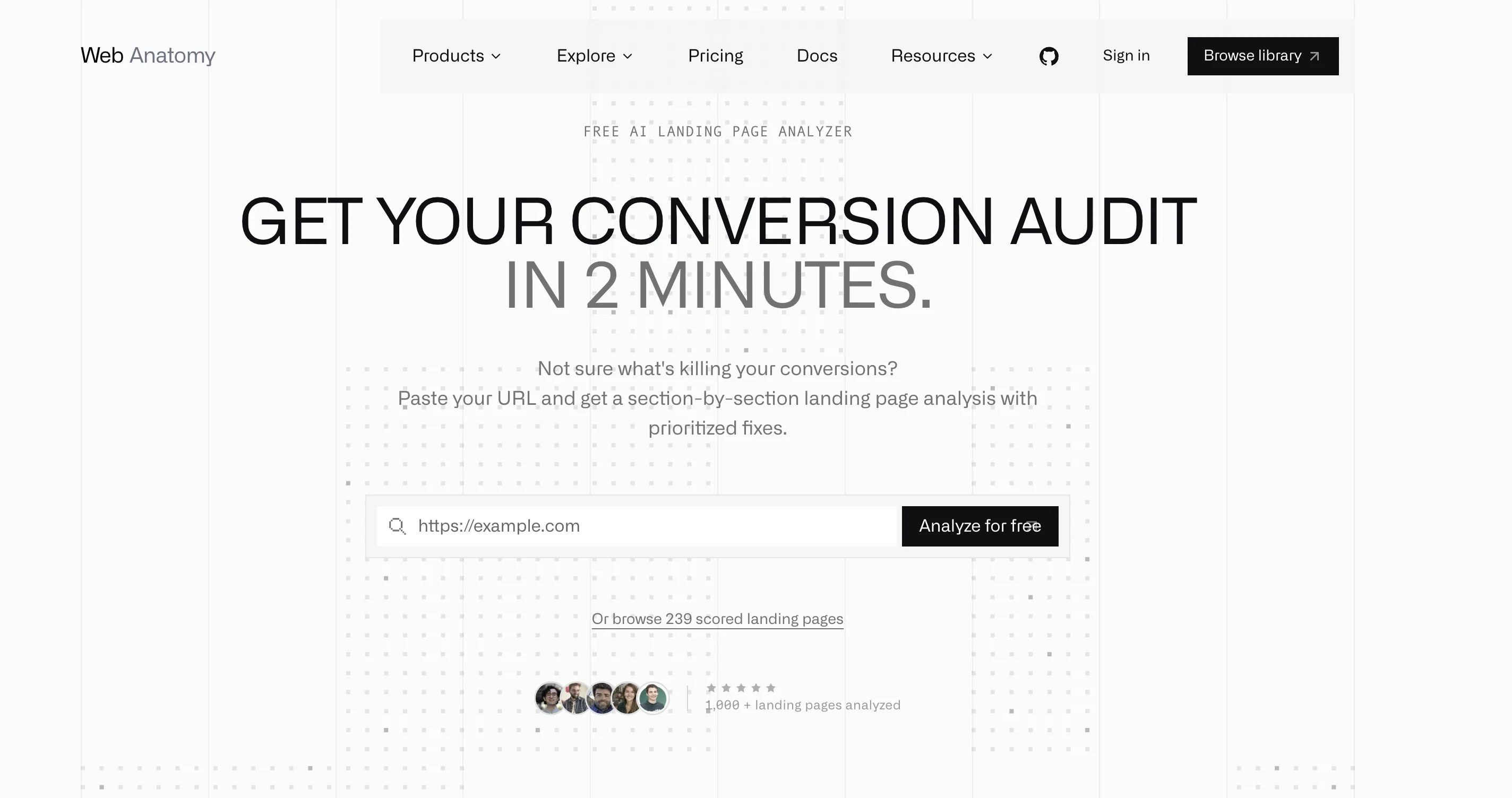 Landing Page Analyzer website