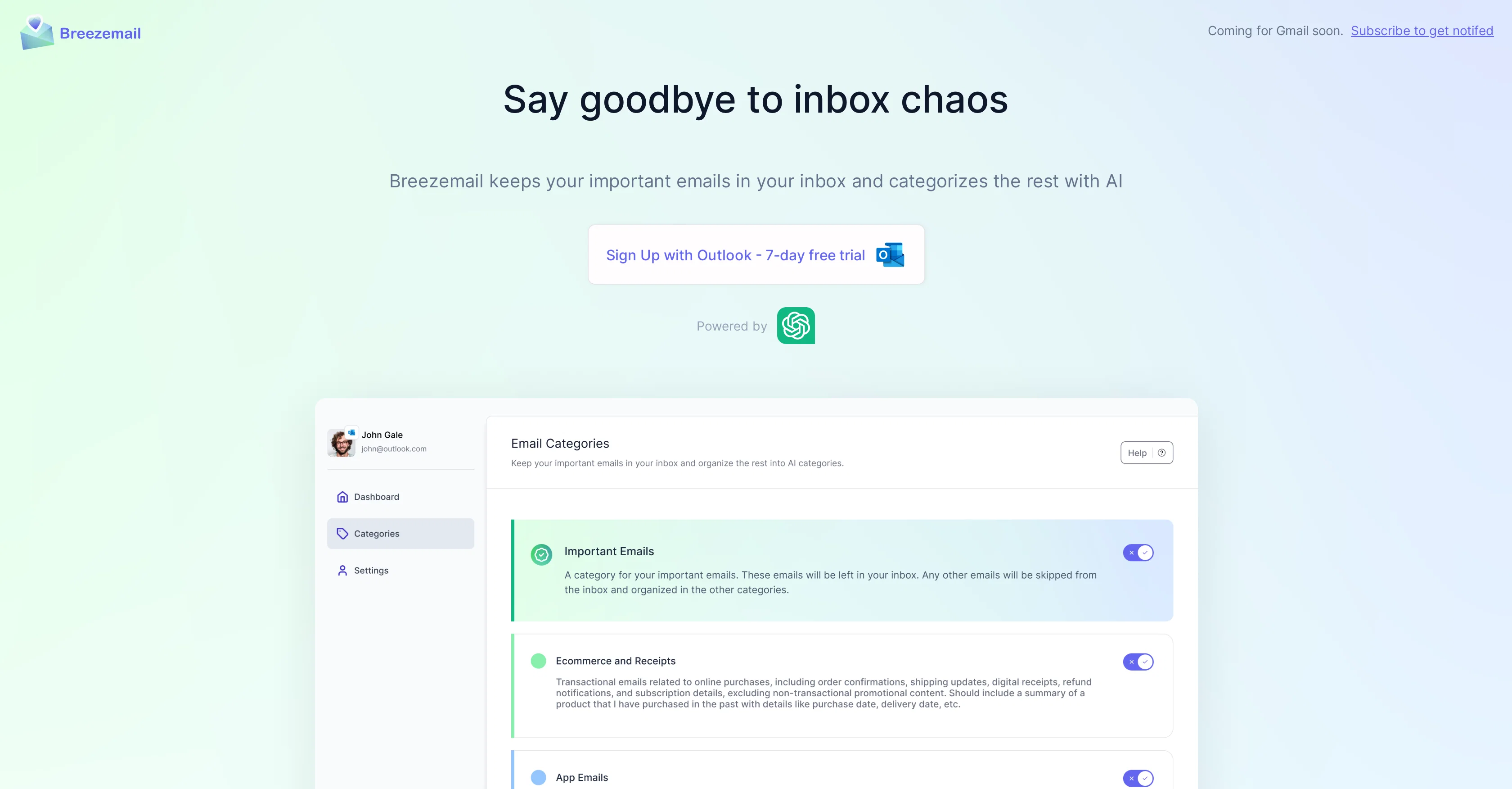 Breezemail website