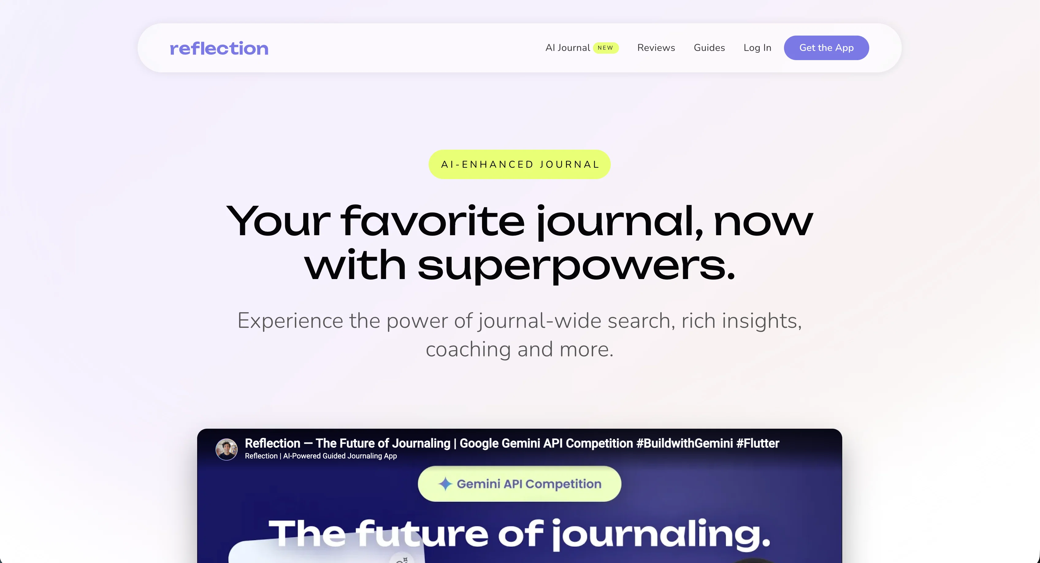 Reflection website