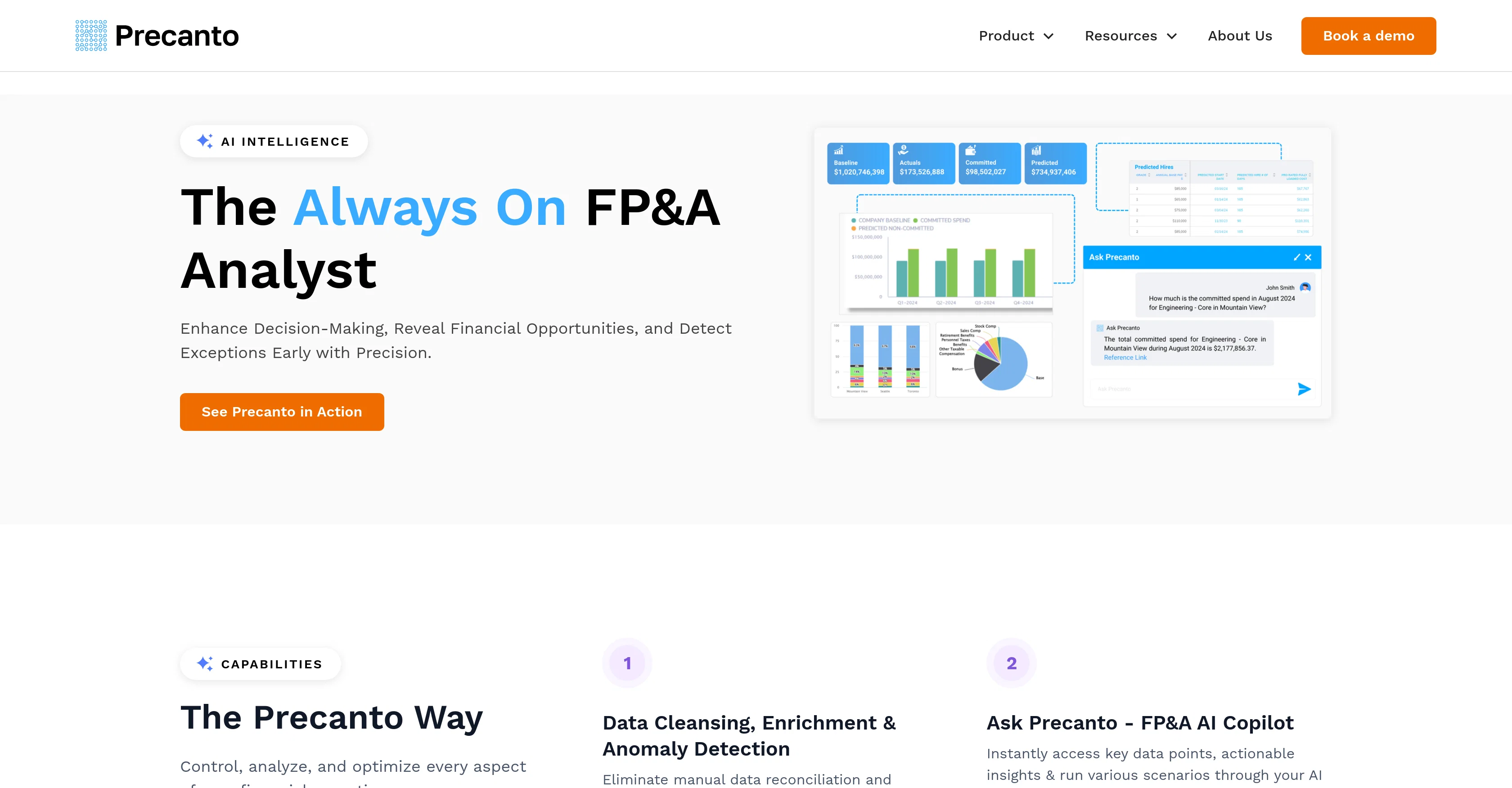 Precanto website