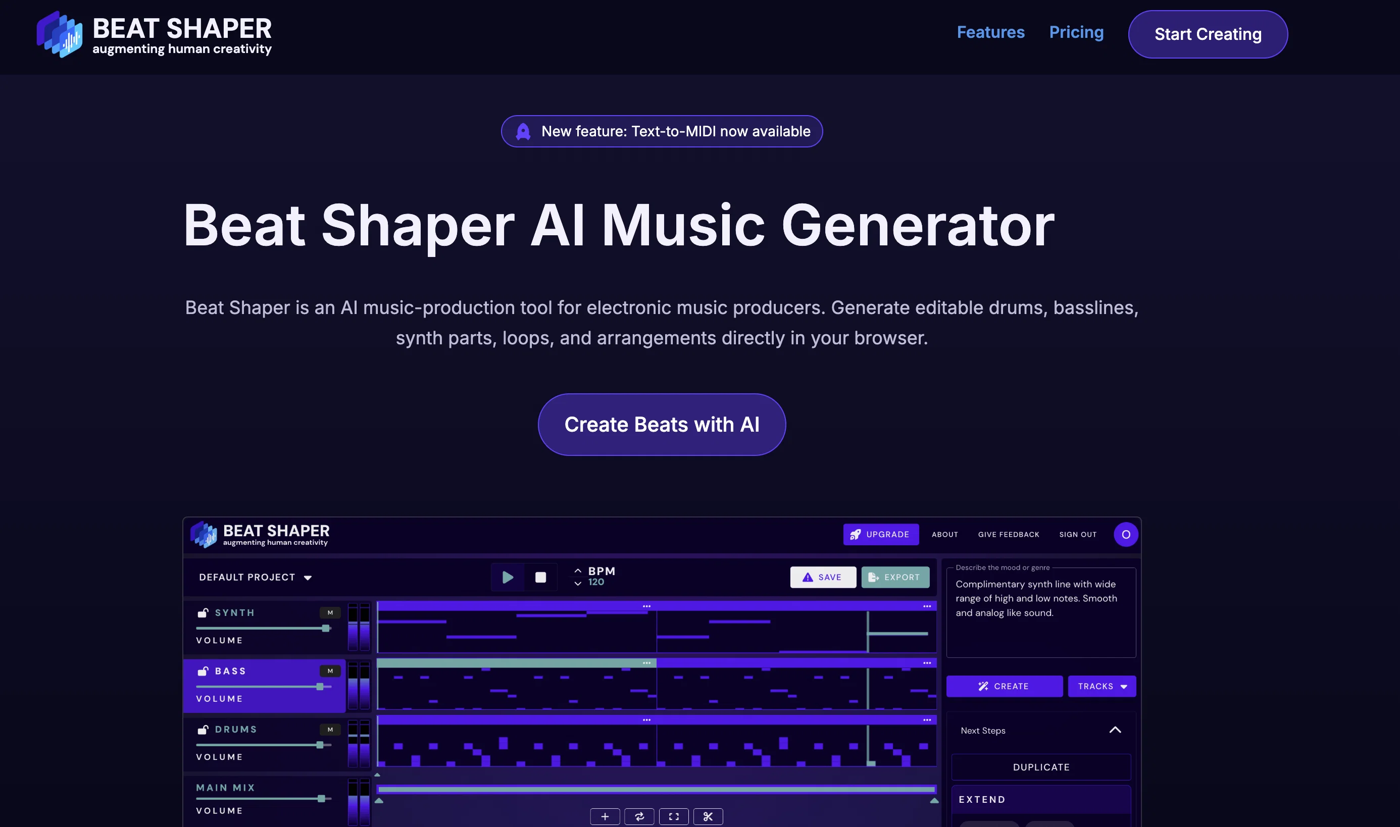 Beat Shaper website