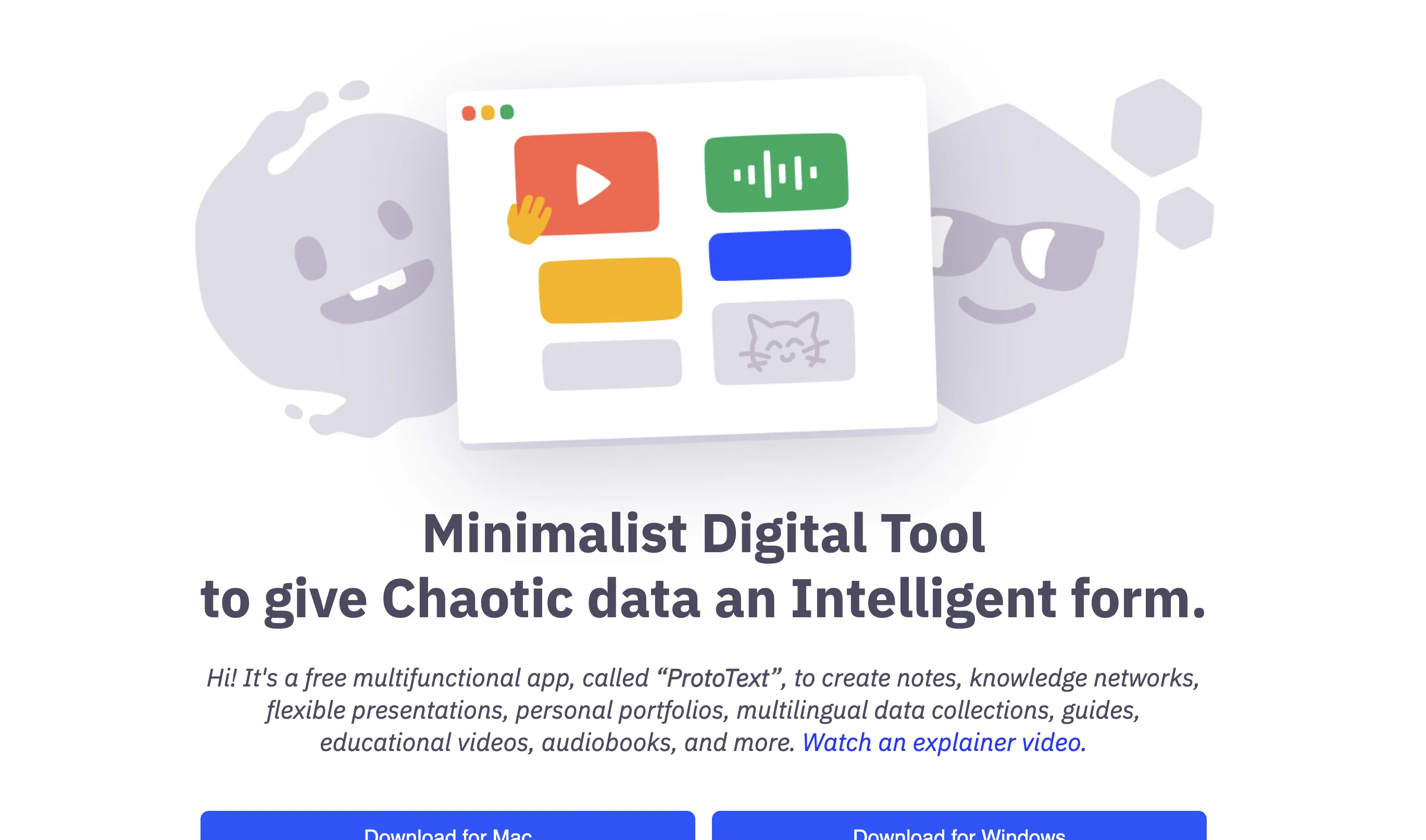 Prototext website