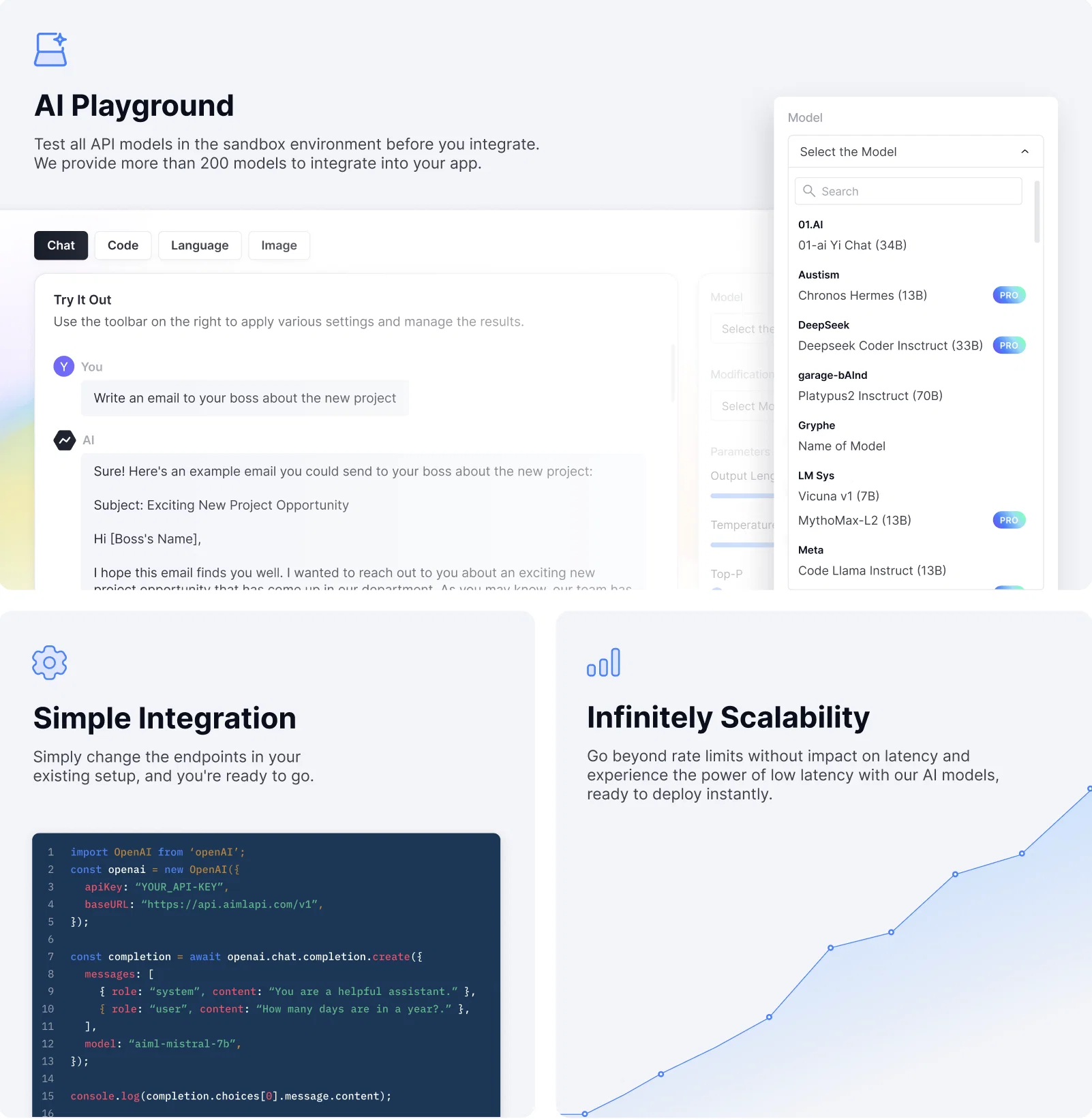 AI/ML API website