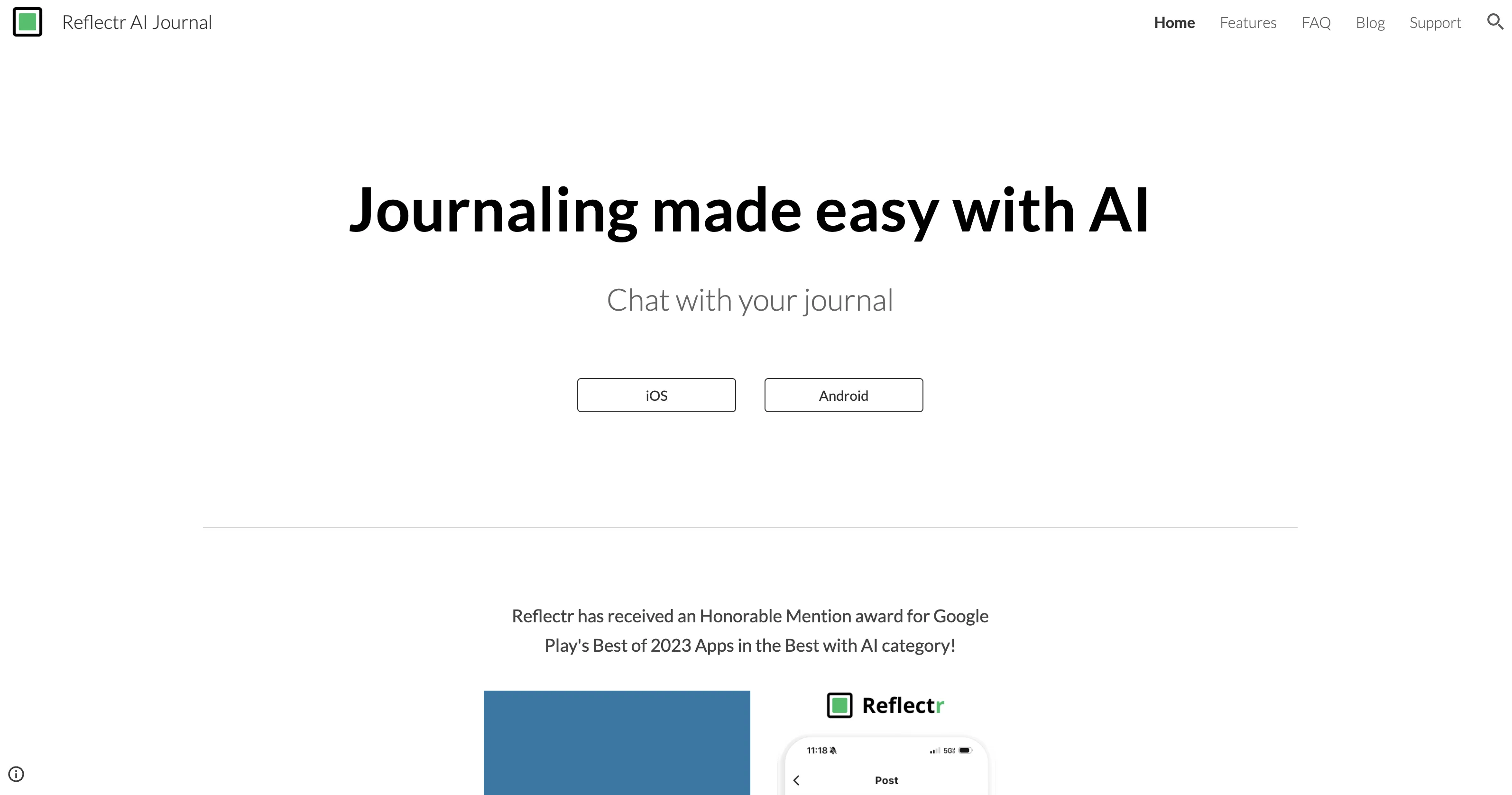 Reflectr website