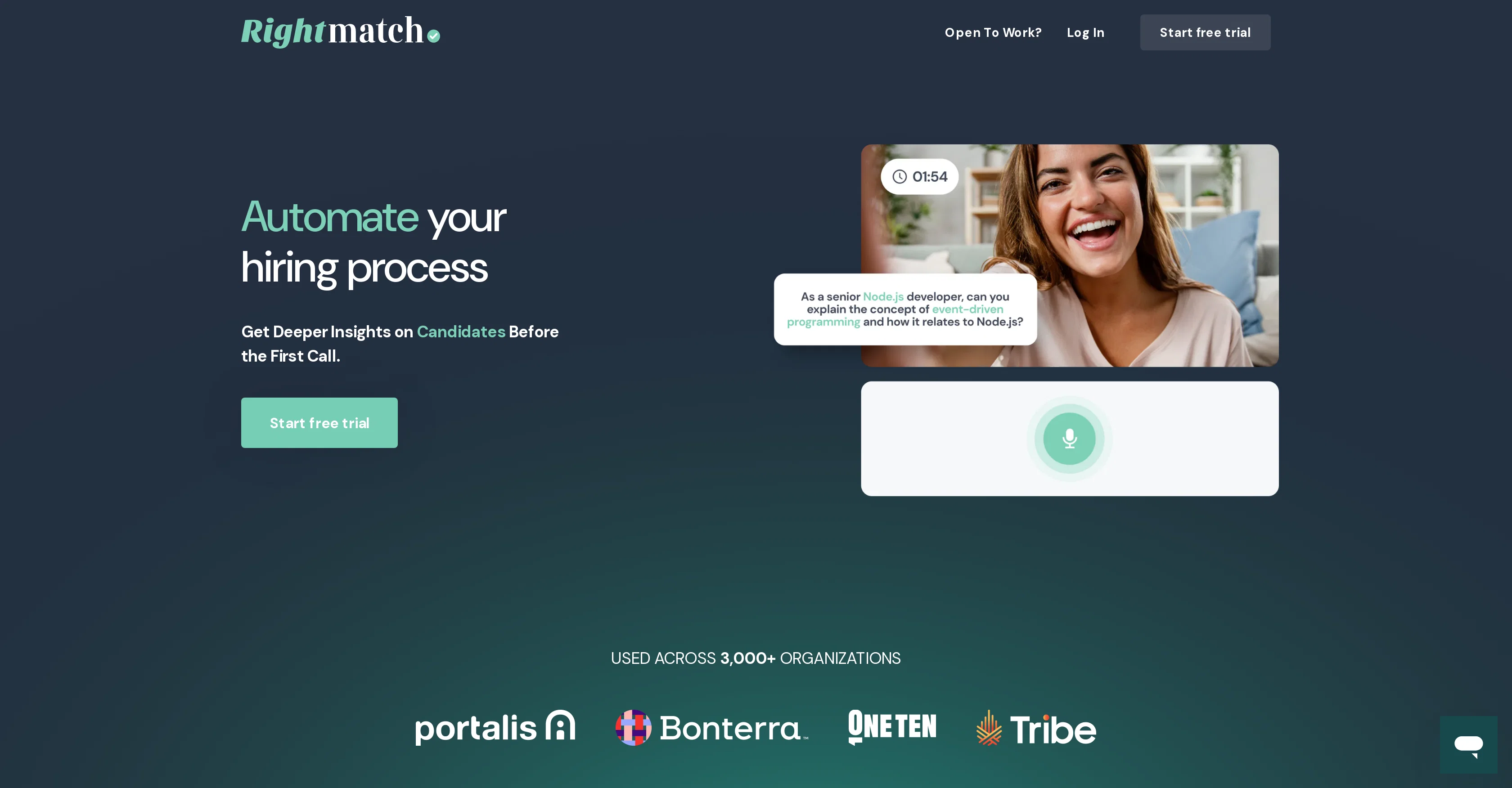 RightMatch AI website