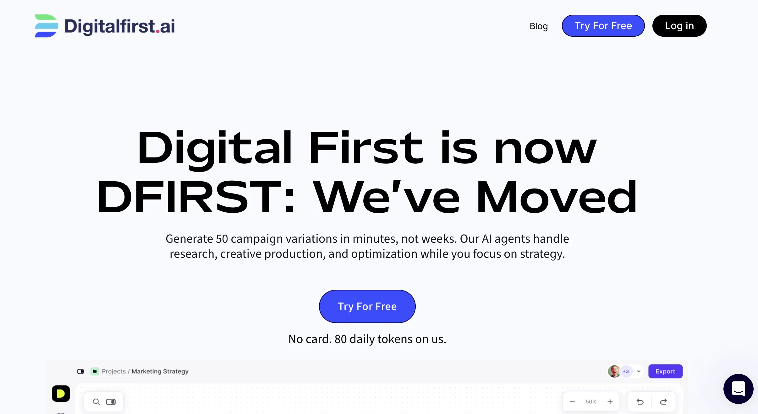 DFIRST AI website