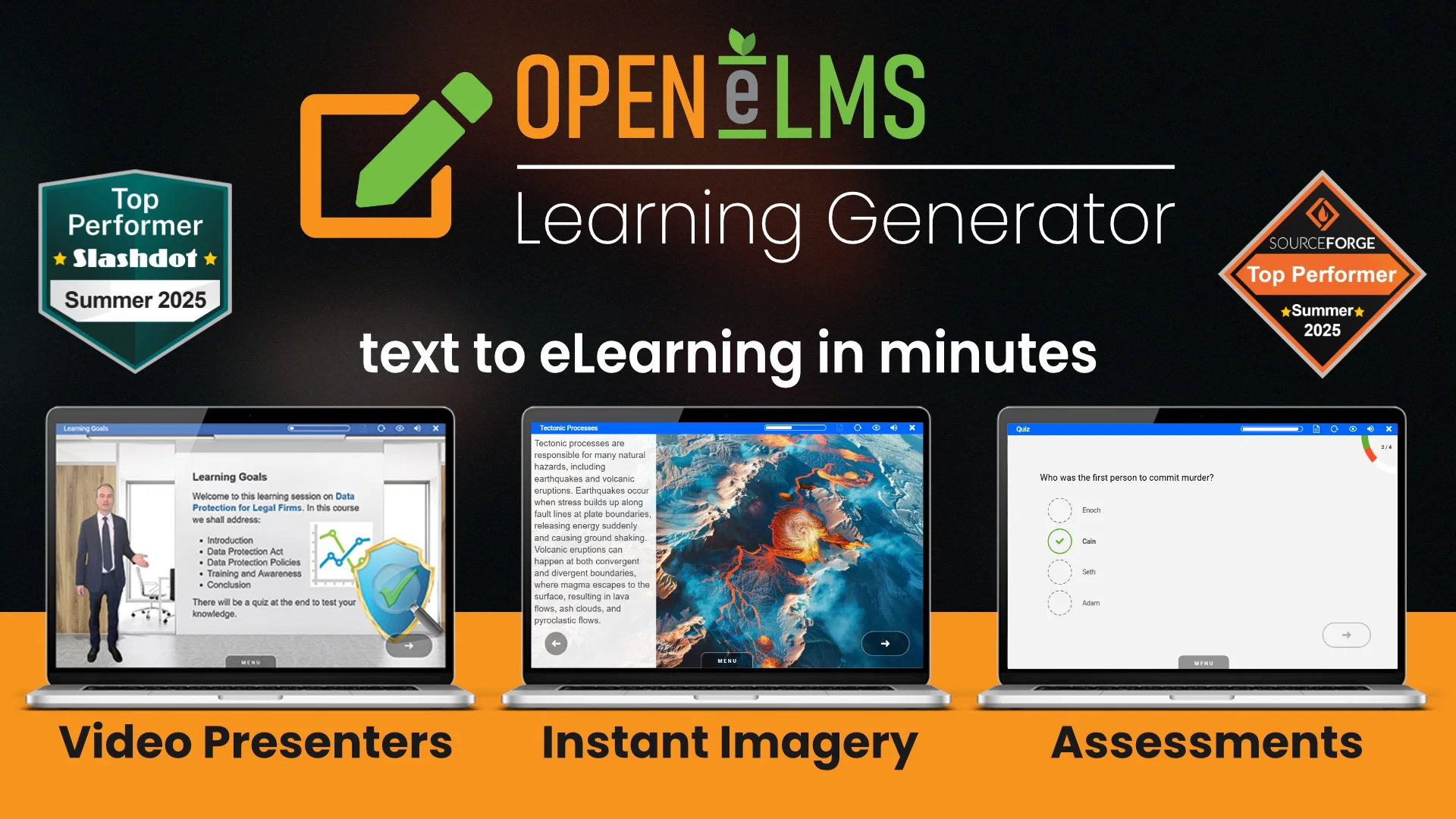 Open eLMS Learning Generator website