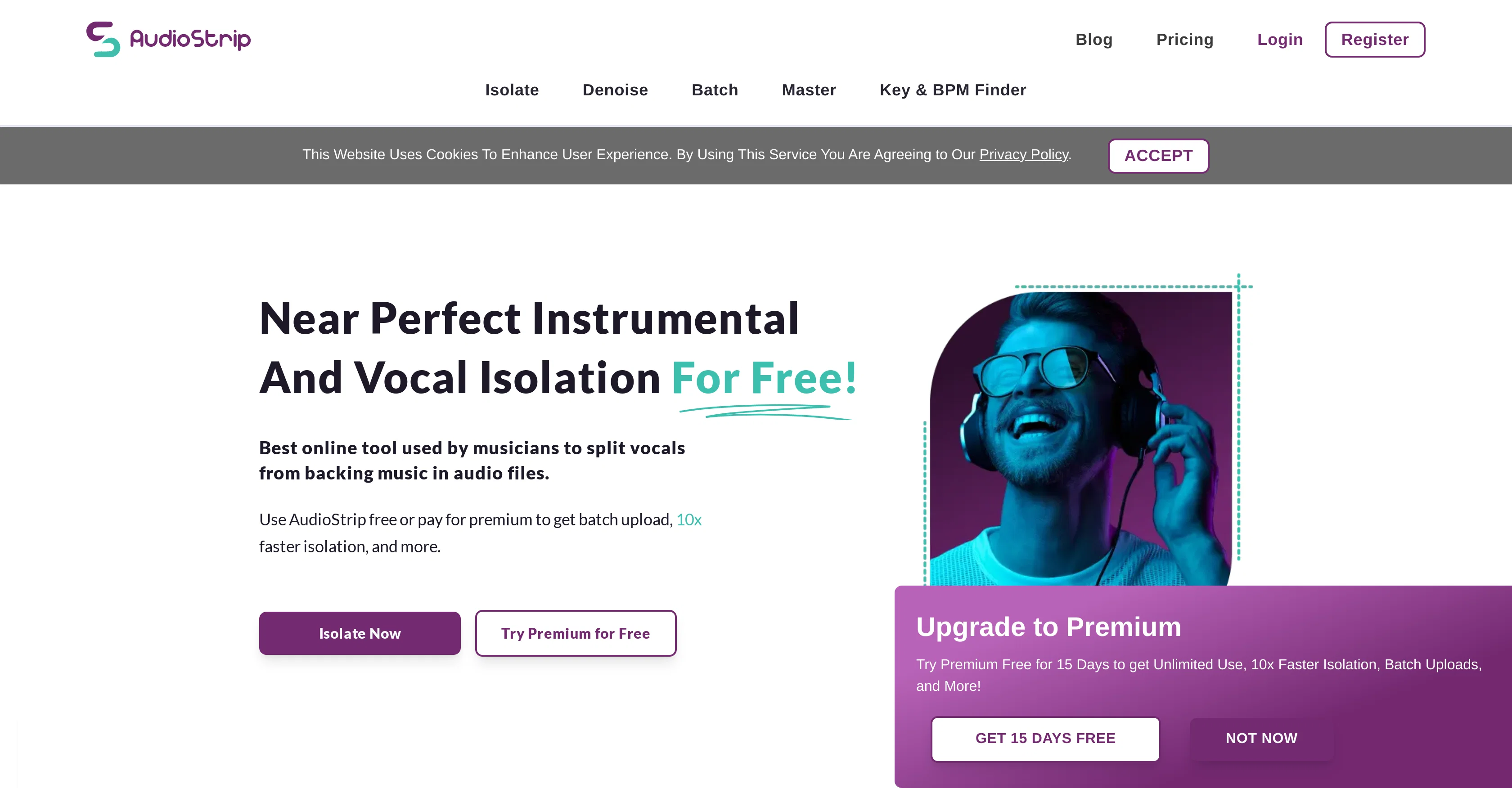 Audiostrip website