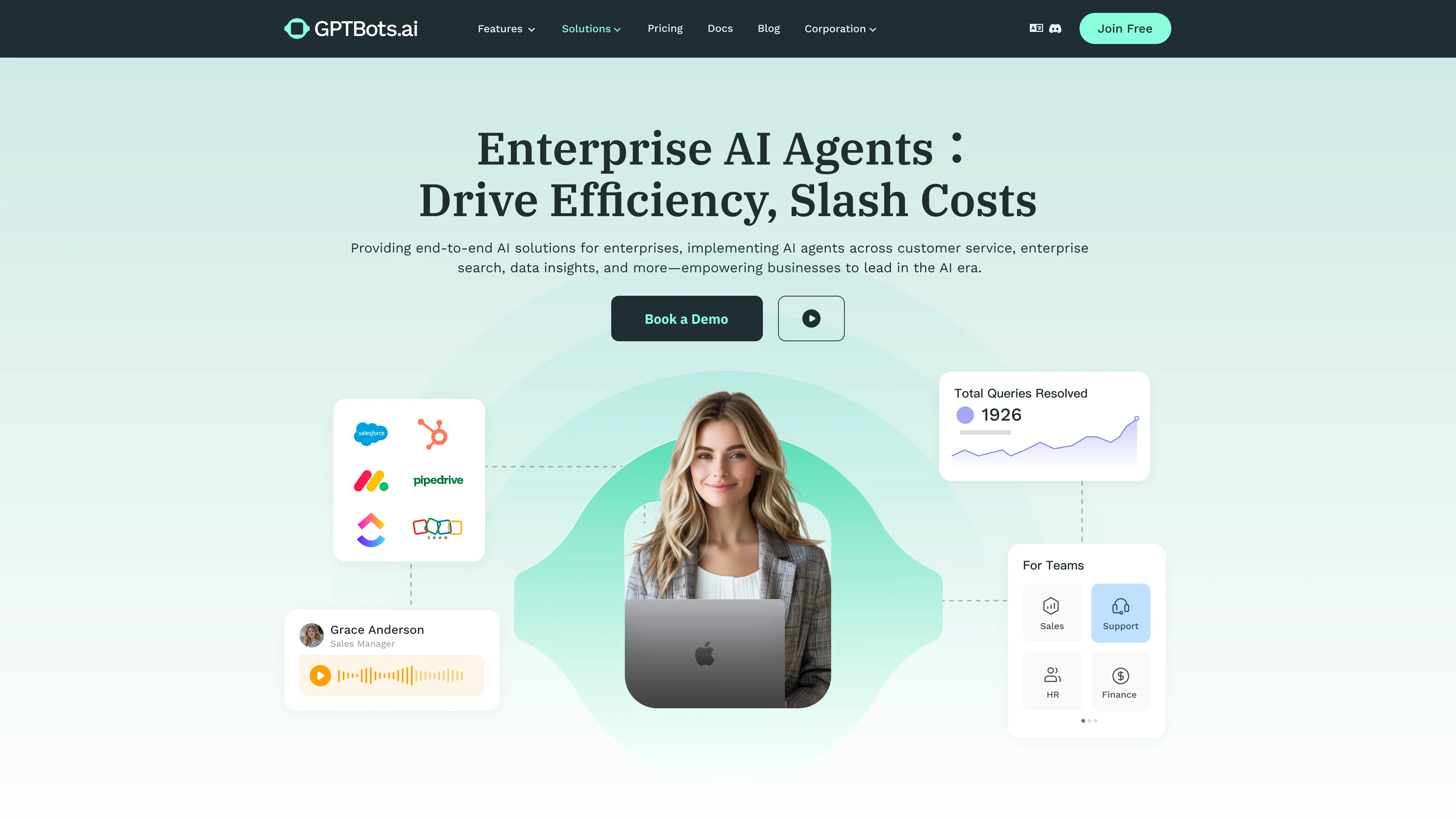 GPTBots website