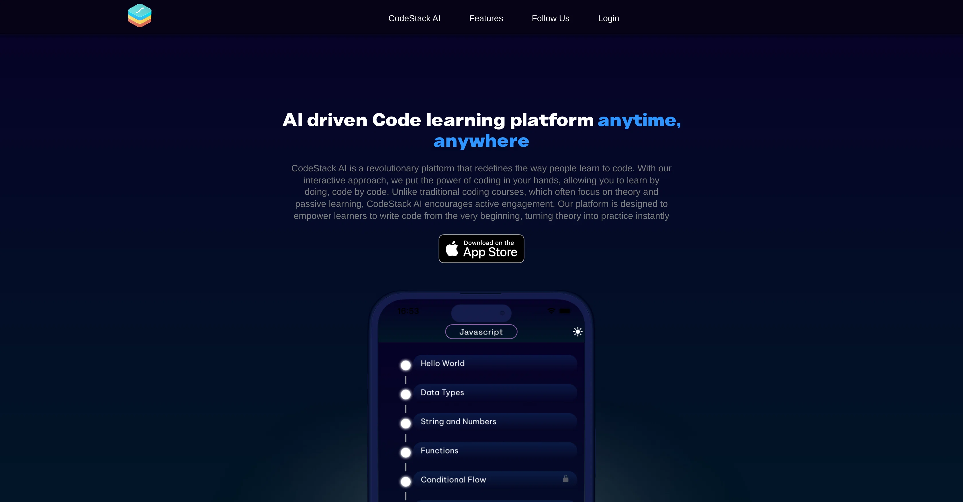 CodeStack AI website