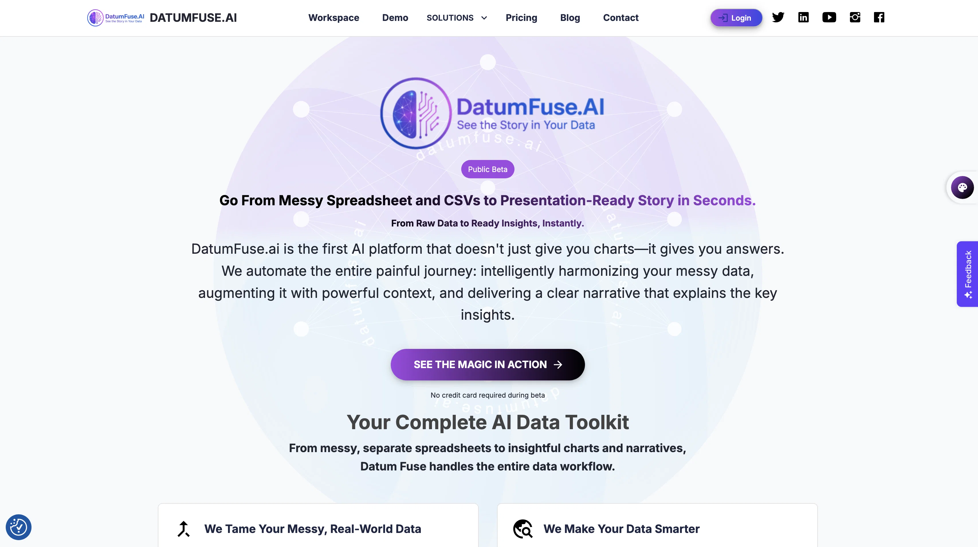 DatumFuse.AI website