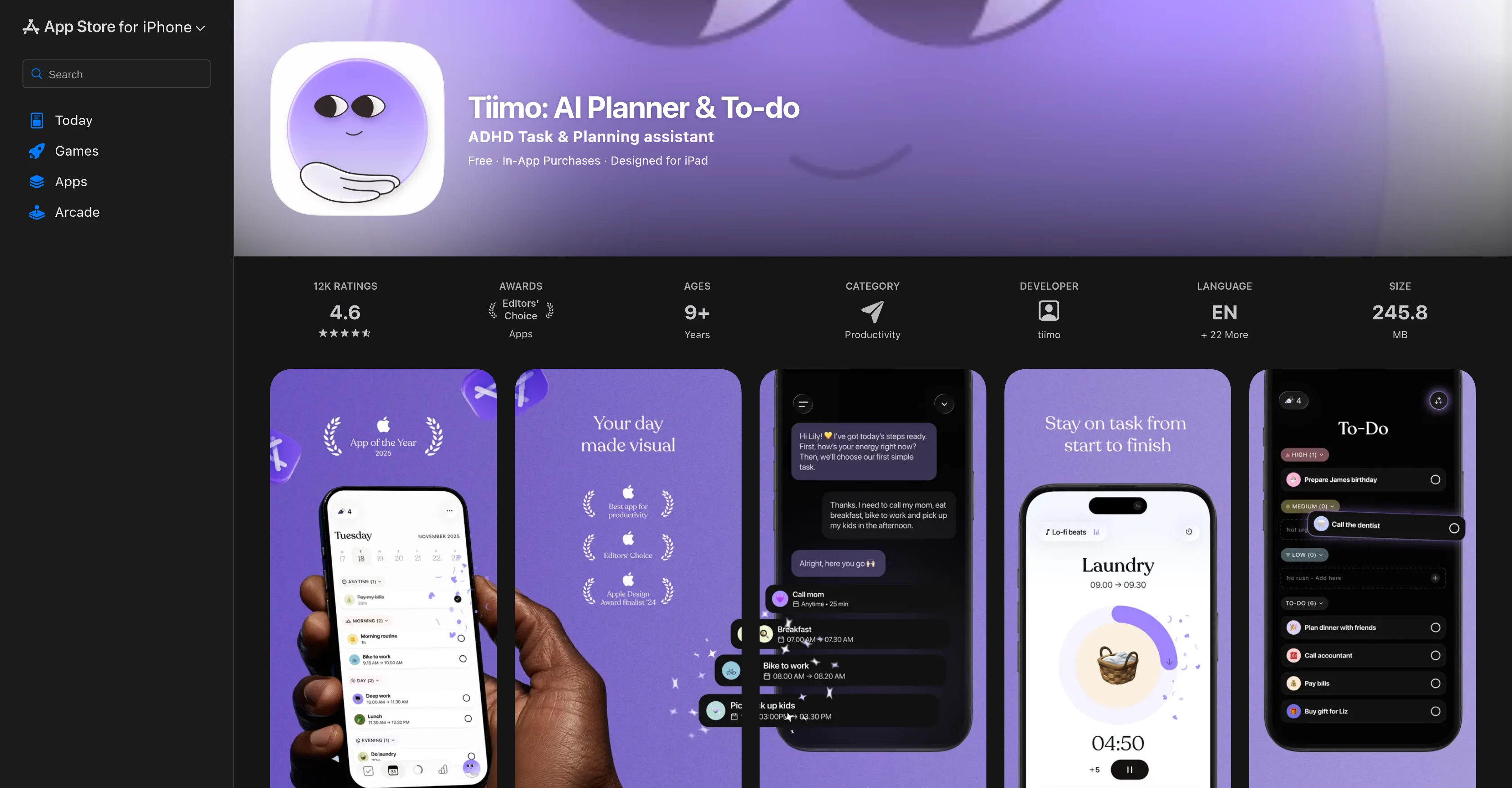 Tiimo: AI Planner & To-do website